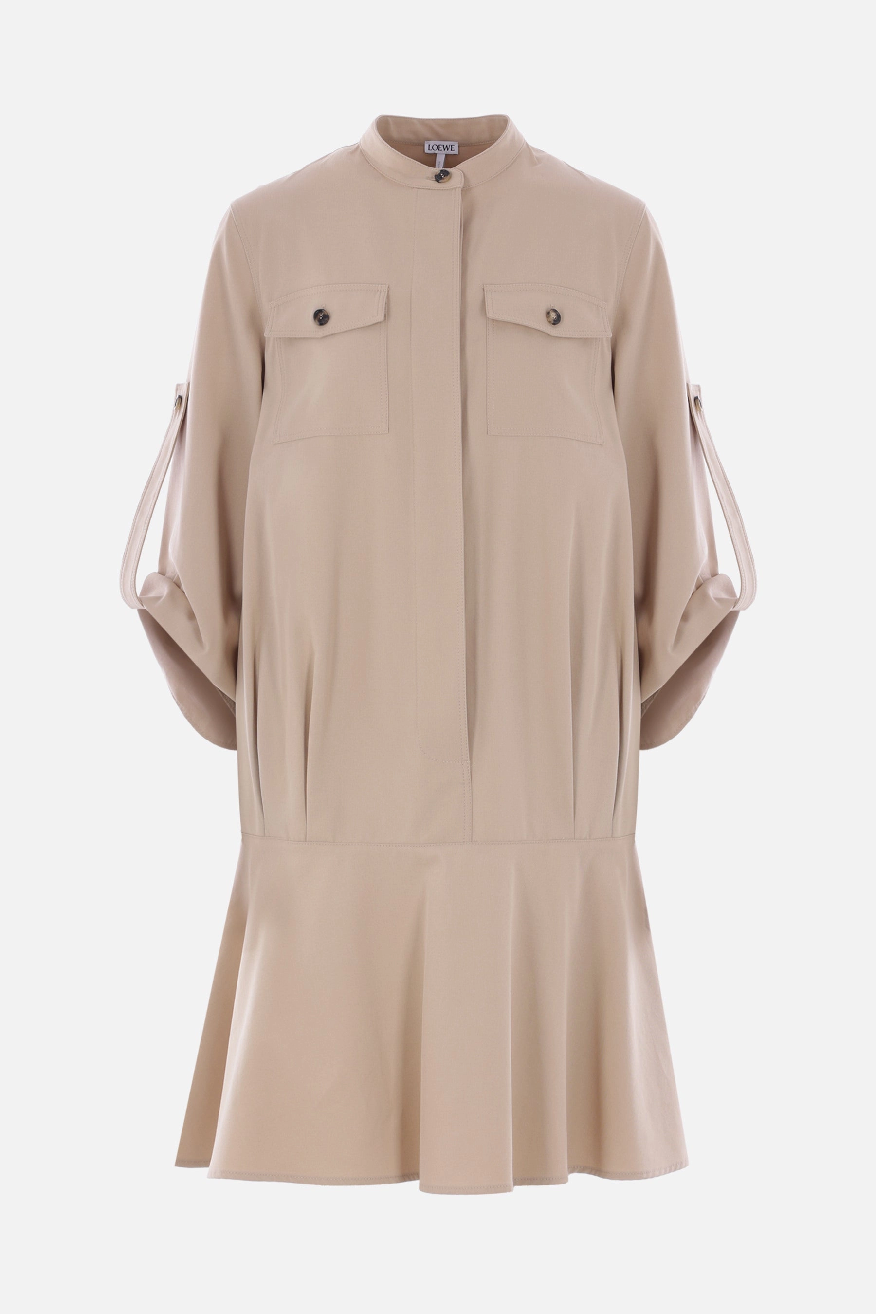 twill shirt dress