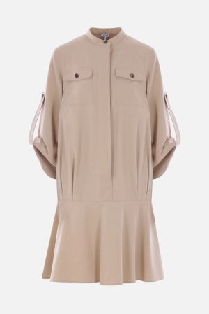 twill shirt dress