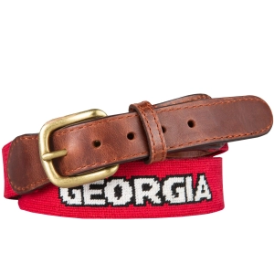 UGA Georgia Needlepoint Belt
