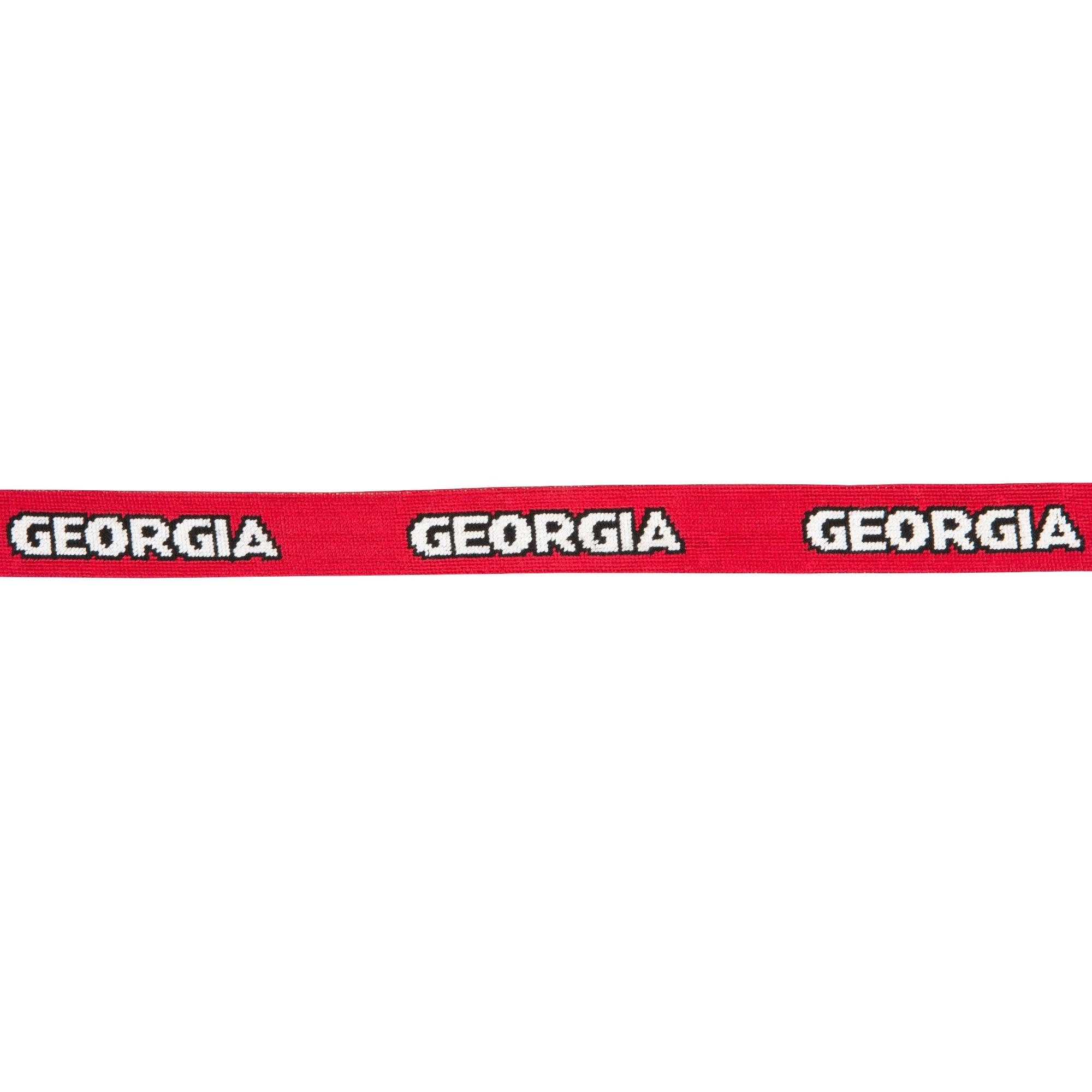 UGA Georgia Needlepoint Belt