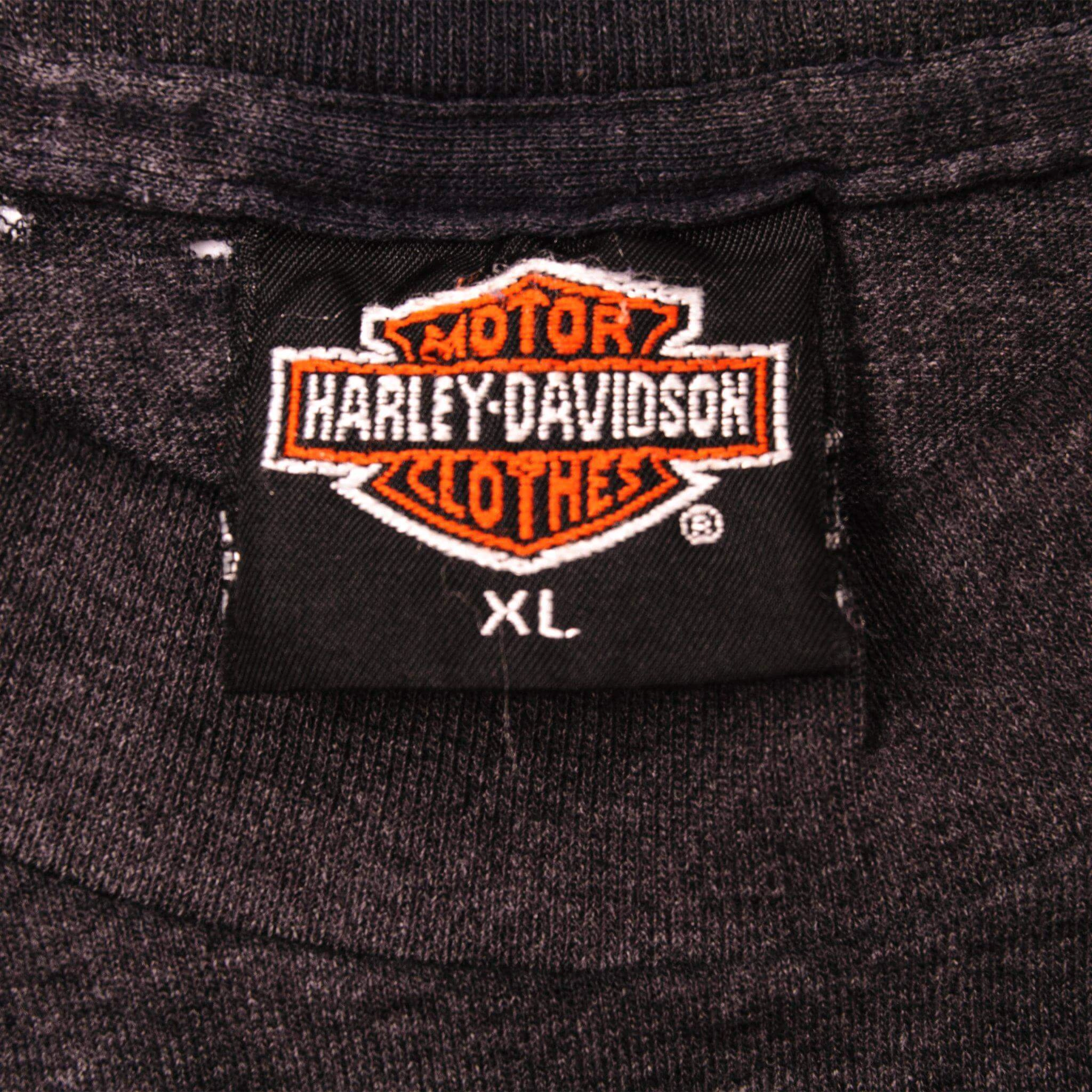 VINTAGE 3D EMBLEM HARLEY DAVIDSON TEE SHIRT 1991 SIZE LARGE MADE IN USA