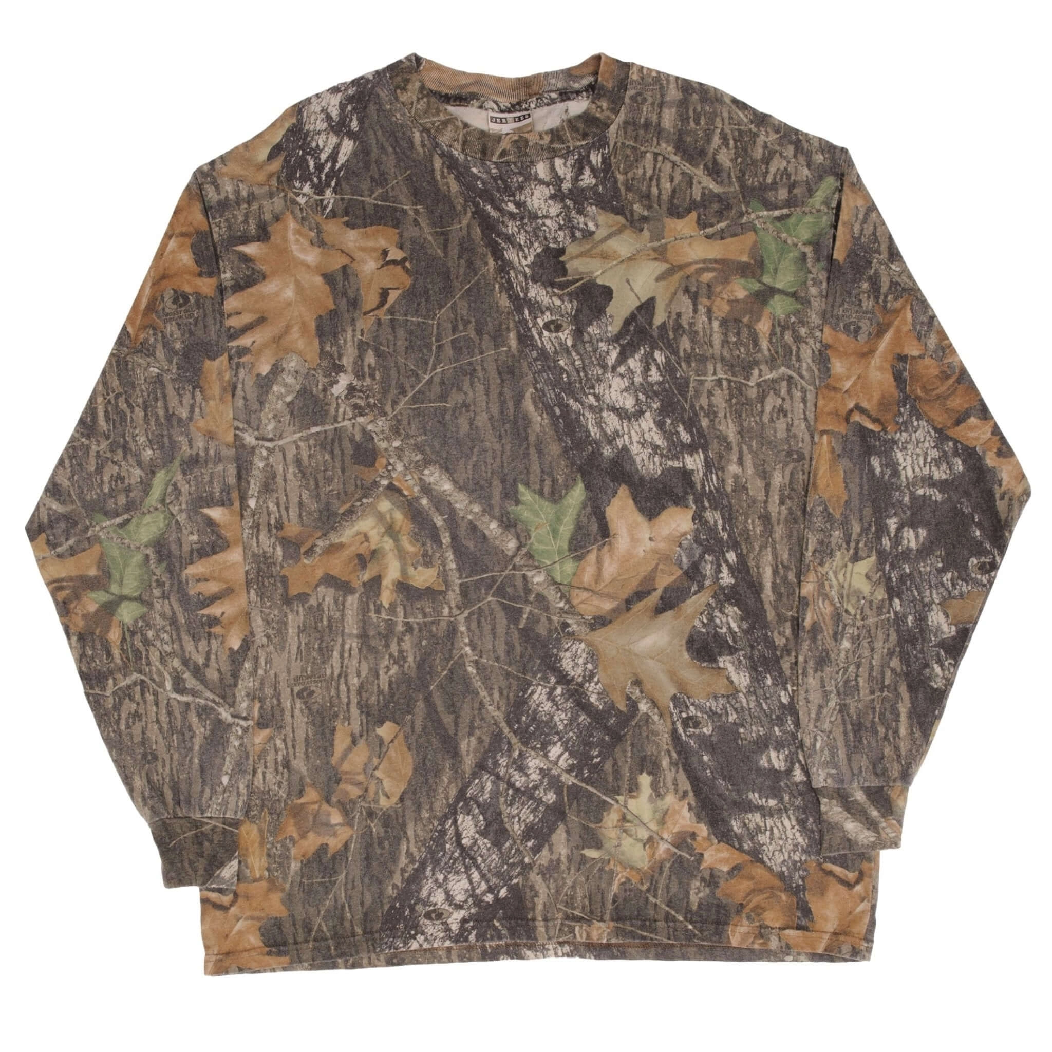 VINTAGE HUNTING MOSSY OAK BREAK UP CAMO LONG SLEEVE TEE SHIRT SIZE XL
