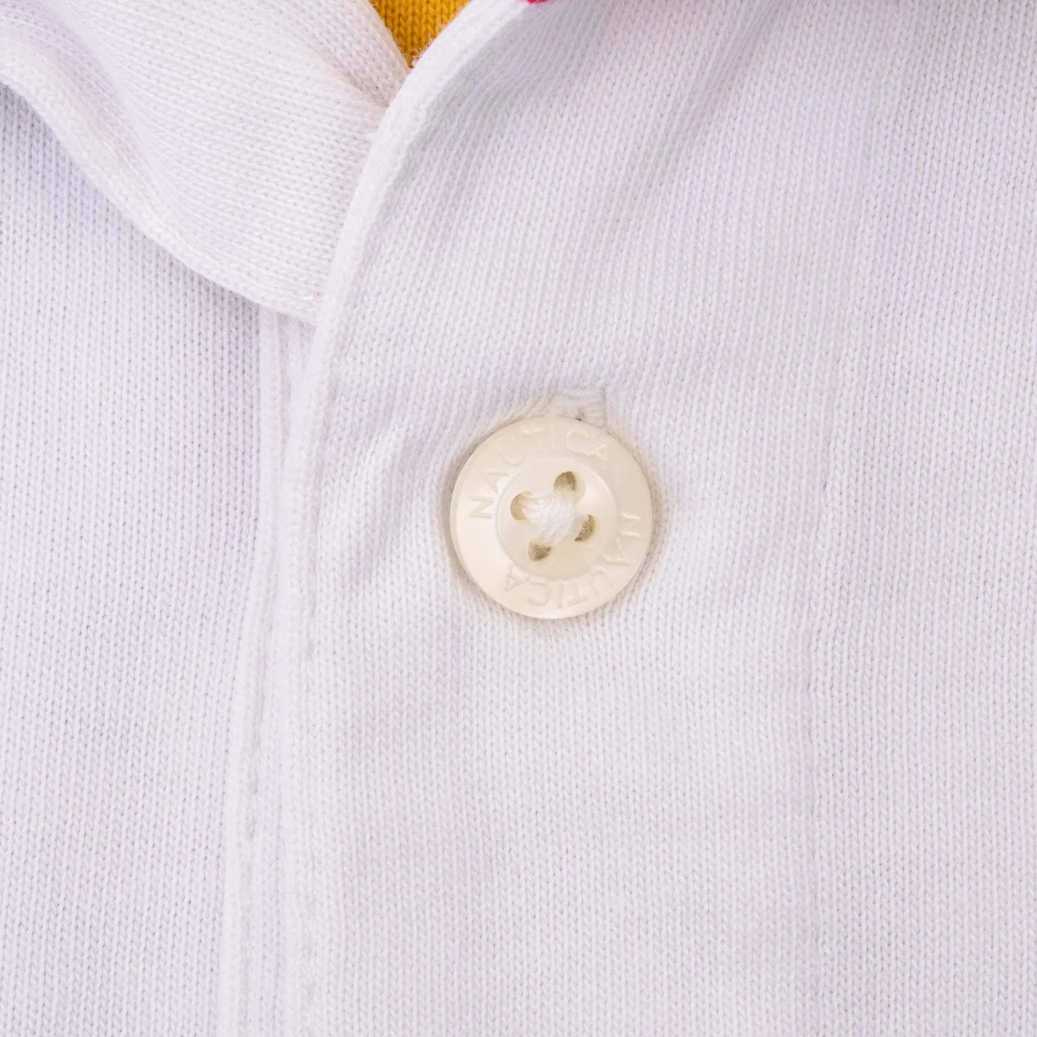 VINTAGE NAUTICA BLUE WATER SAILING WHITE POLO SHIRT 2000S SIZE LARGE