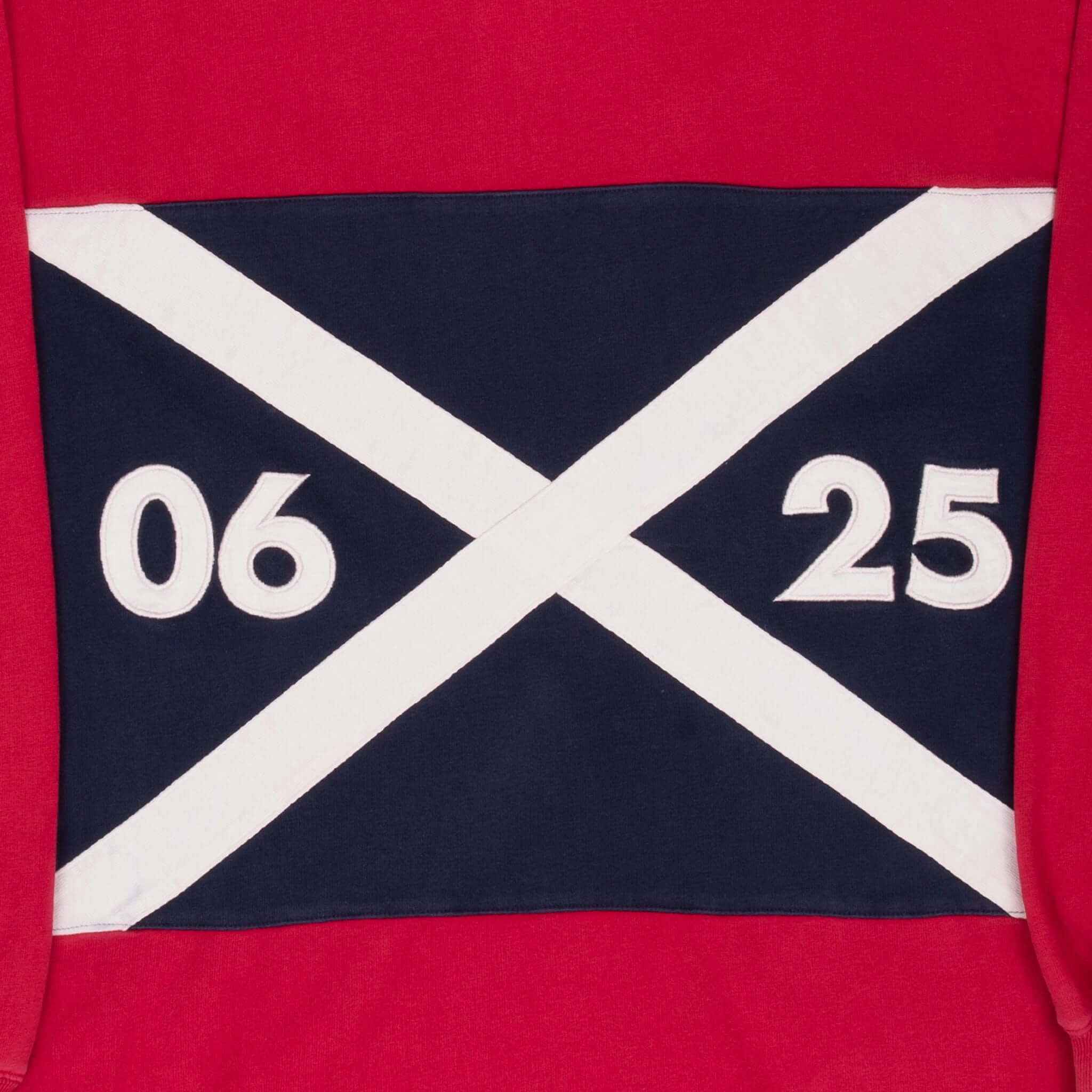 VINTAGE NAUTICA RED & BLUE RUGBY POLO RUGBY 1990S MEDIUM