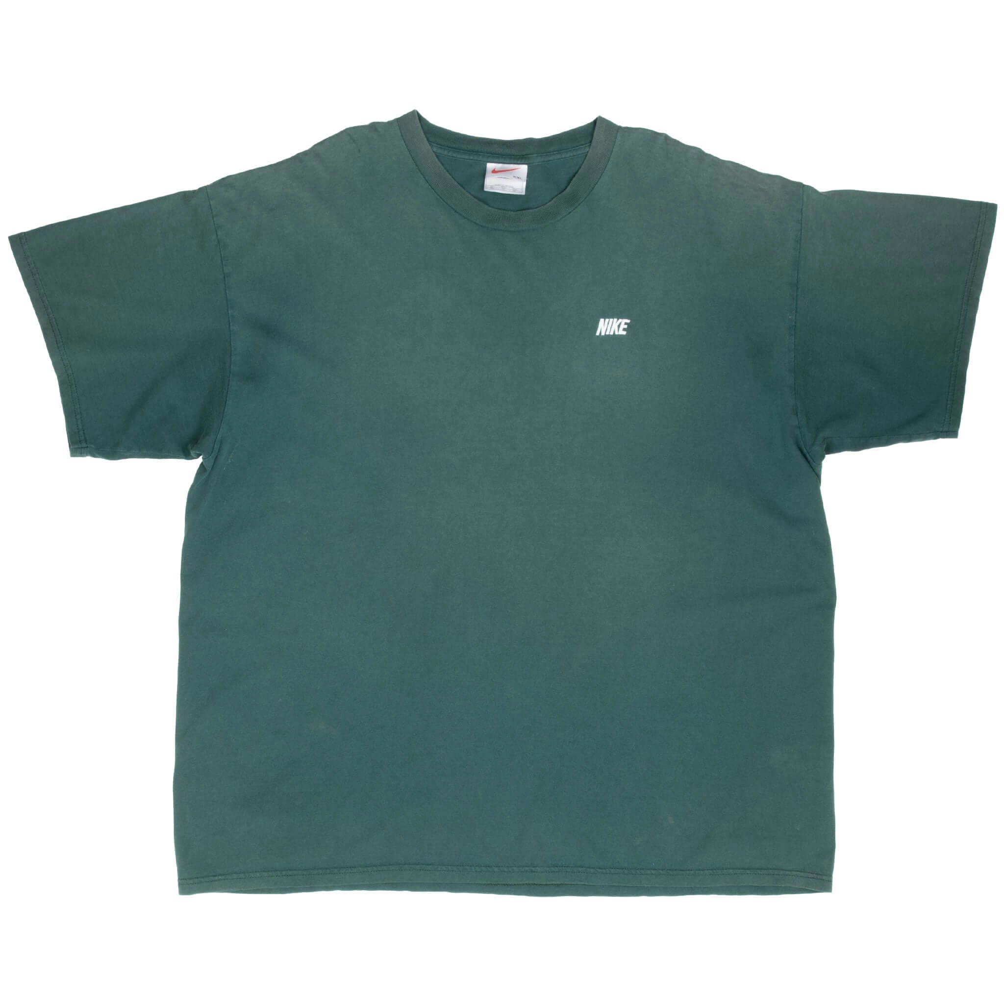 VINTAGE NIKE CLASSIC GREEN TEE SHIRT 1990S 2XL