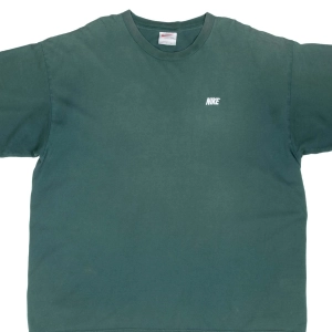 VINTAGE NIKE CLASSIC GREEN TEE SHIRT 1990S 2XL