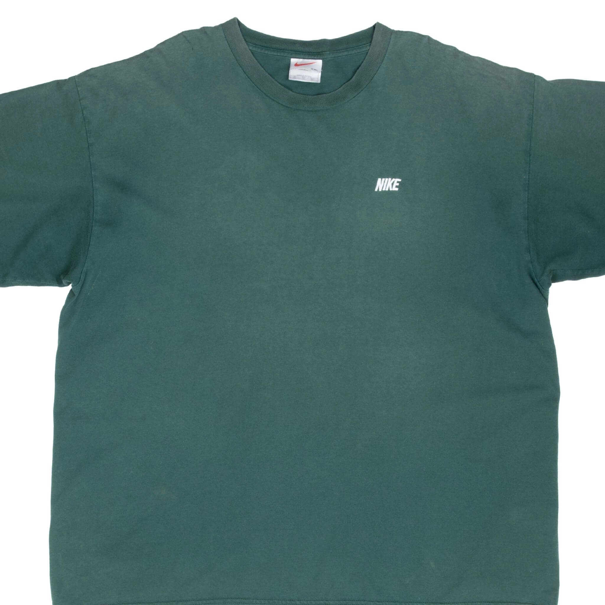 VINTAGE NIKE CLASSIC GREEN TEE SHIRT 1990S 2XL