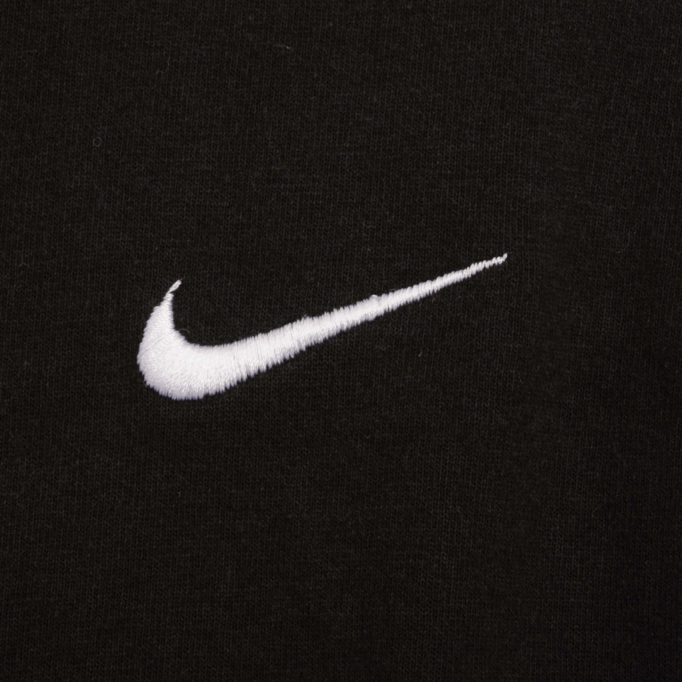 VINTAGE NIKE CLASSIC SWOOSH BLACK TEE SHIRT 1990S SIZE 2XL MADE IN USA