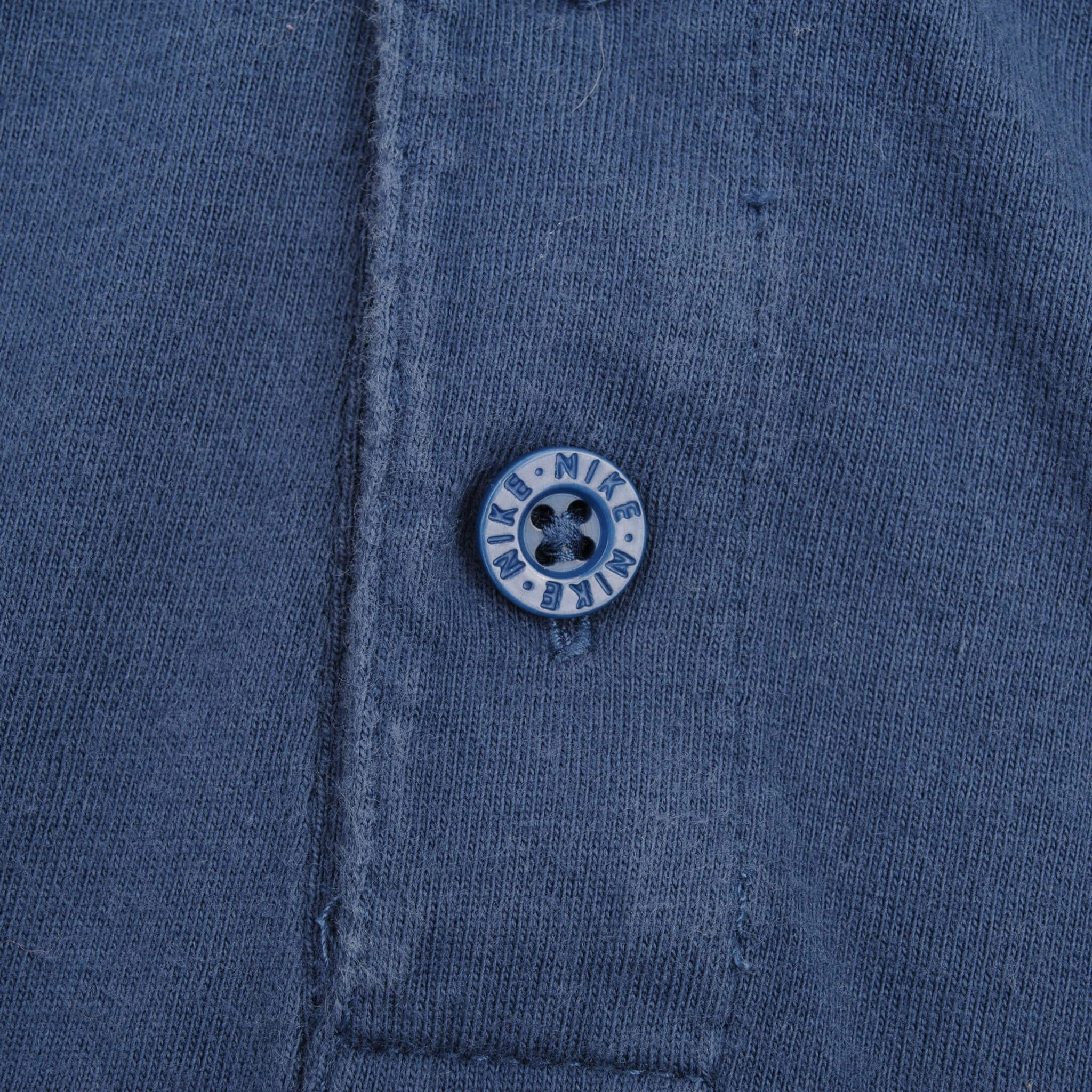 VINTAGE NIKE CLASSIC SWOOSH BLUE POLO SHIRT 1990S SIZE XL