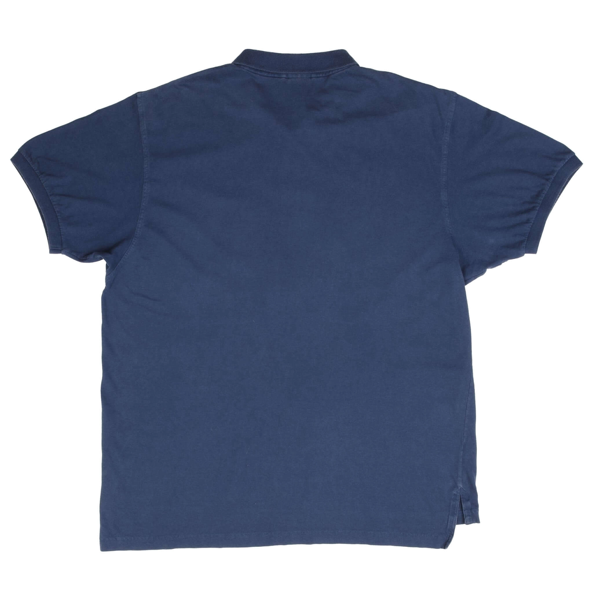 VINTAGE NIKE CLASSIC SWOOSH BLUE POLO SHIRT 1990S SIZE XL
