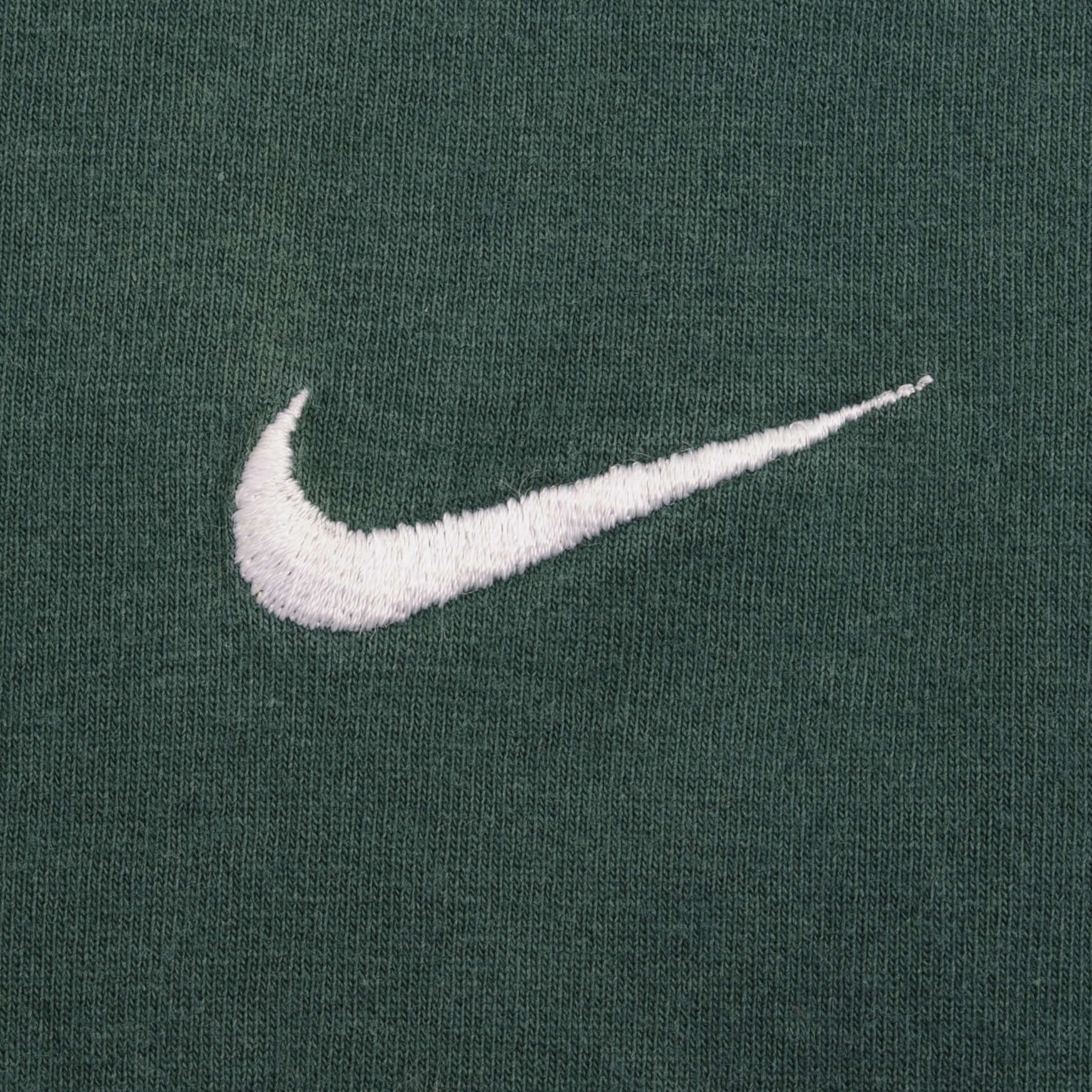 VINTAGE NIKE CLASSIC SWOOSH GREEN TEE SHIRT LATE 1990S MEDIUM MADE IN USA