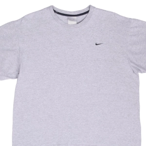 VINTAGE NIKE CLASSIC SWOOSH GREY TEE SHIRT 2000S SIZE LARGE