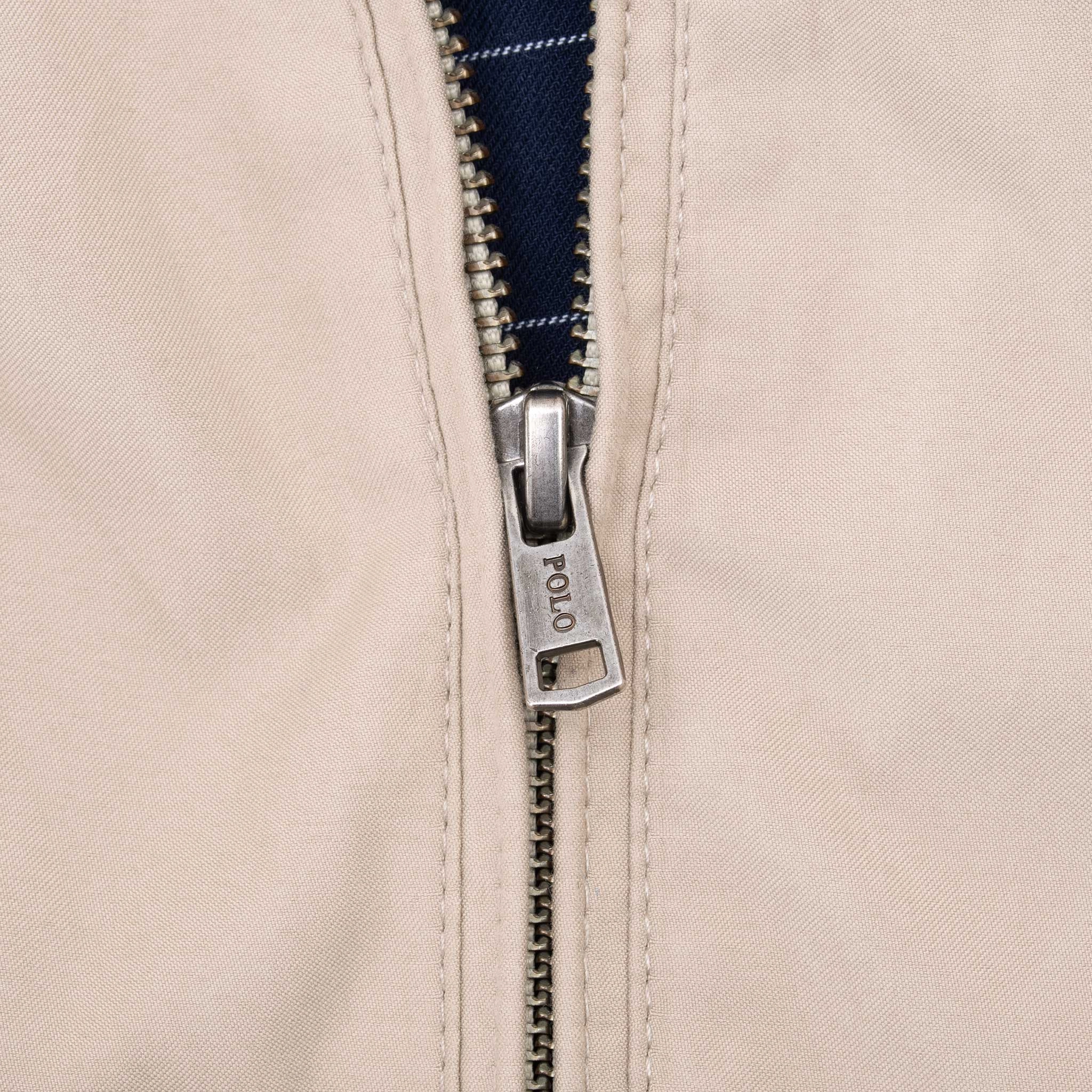 VINTAGE POLO RALPH LAUREN BEIGE HARRINGTON GOLF JACKET 1990S XL