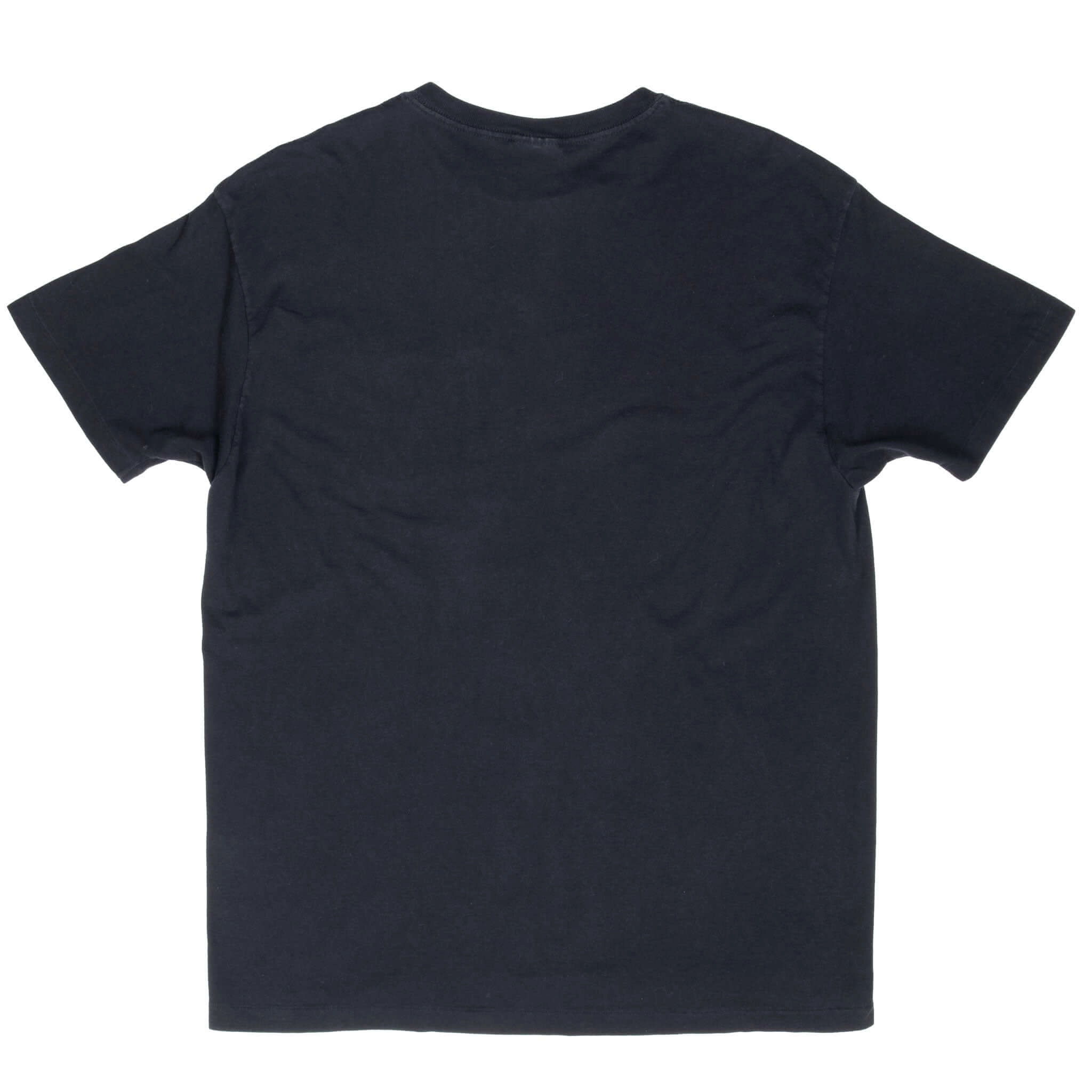 VINTAGE POLO RALPH LAUREN CLASSIC BLACK POCKET TEE SHIRT 1990S MEDIUM MADE USA