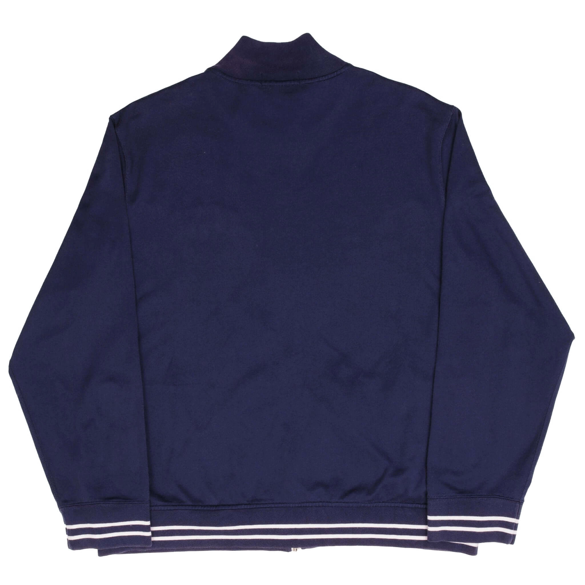 VINTAGE POLO RALPH LAUREN FULL ZIP BLUE CARDIGAN SWEATSHIRT 1990S SIZE 2XL