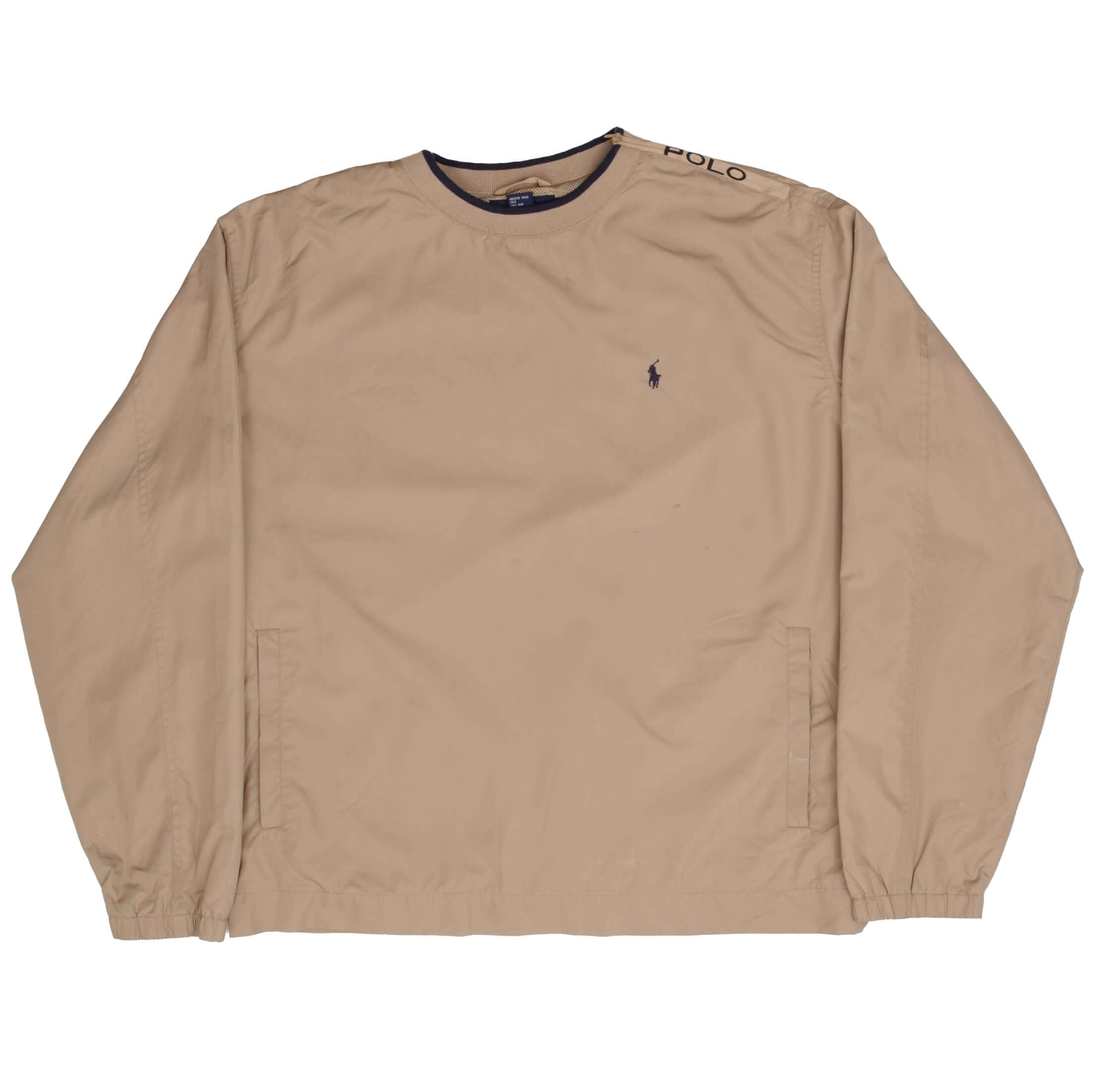 VINTAGE POLO RALPH LAUREN GOLF WINDBREAKER PULLOVER JACKET 1990S SIZE LARGE