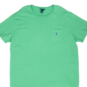 VINTAGE POLO RALPH LAUREN GREEN POCKET TEE SHIRT 1990S XL
