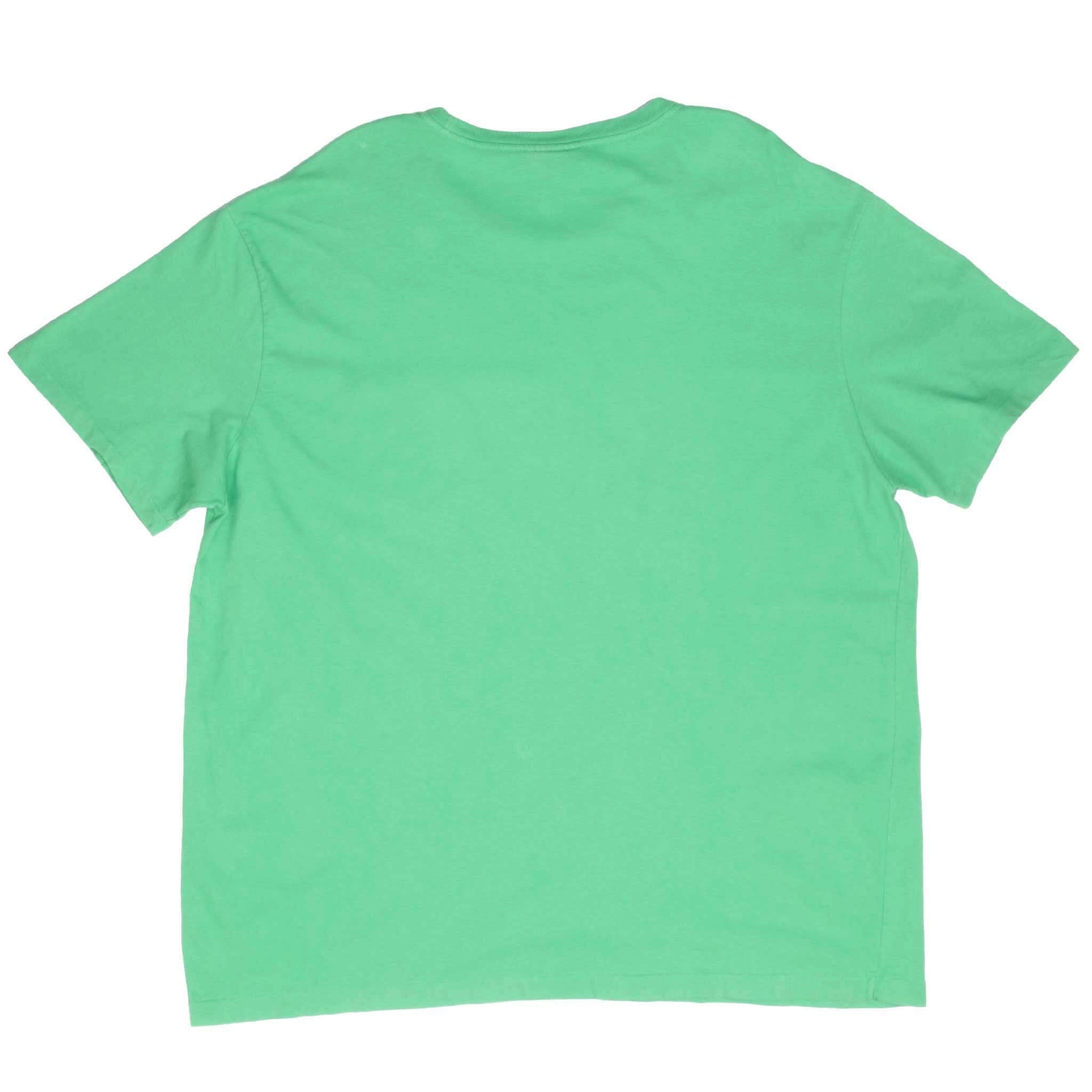 VINTAGE POLO RALPH LAUREN GREEN POCKET TEE SHIRT 1990S XL