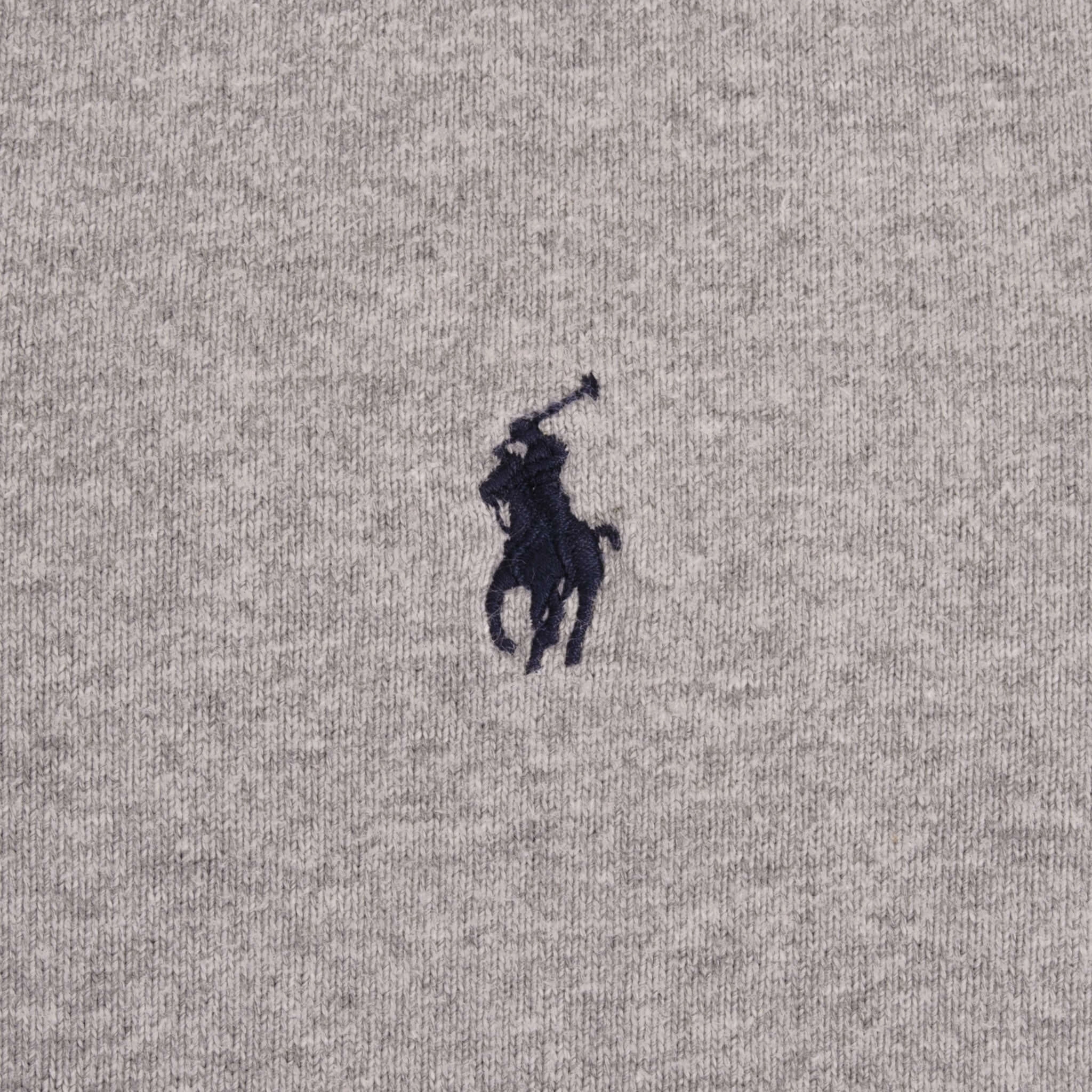 VINTAGE POLO RALPH LAUREN GREY RUGBY POLO SHIRT 1990S SIZE XL