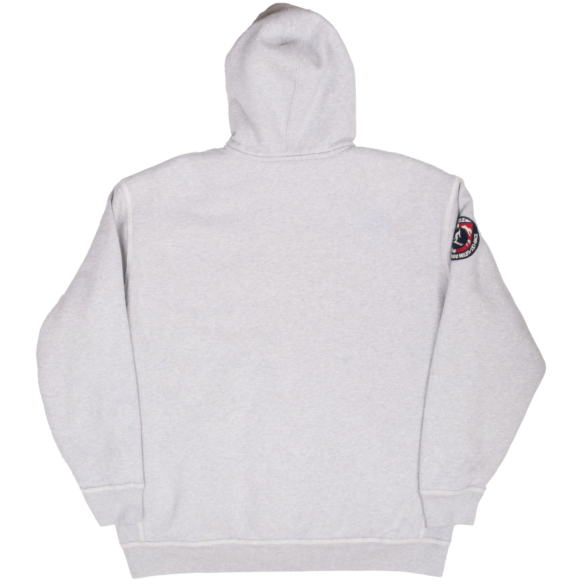 VINTAGE POLO RALPH LAUREN GREY SHERPA LINED HOODIE SWEATSHIRT 1990S 2XL TALL