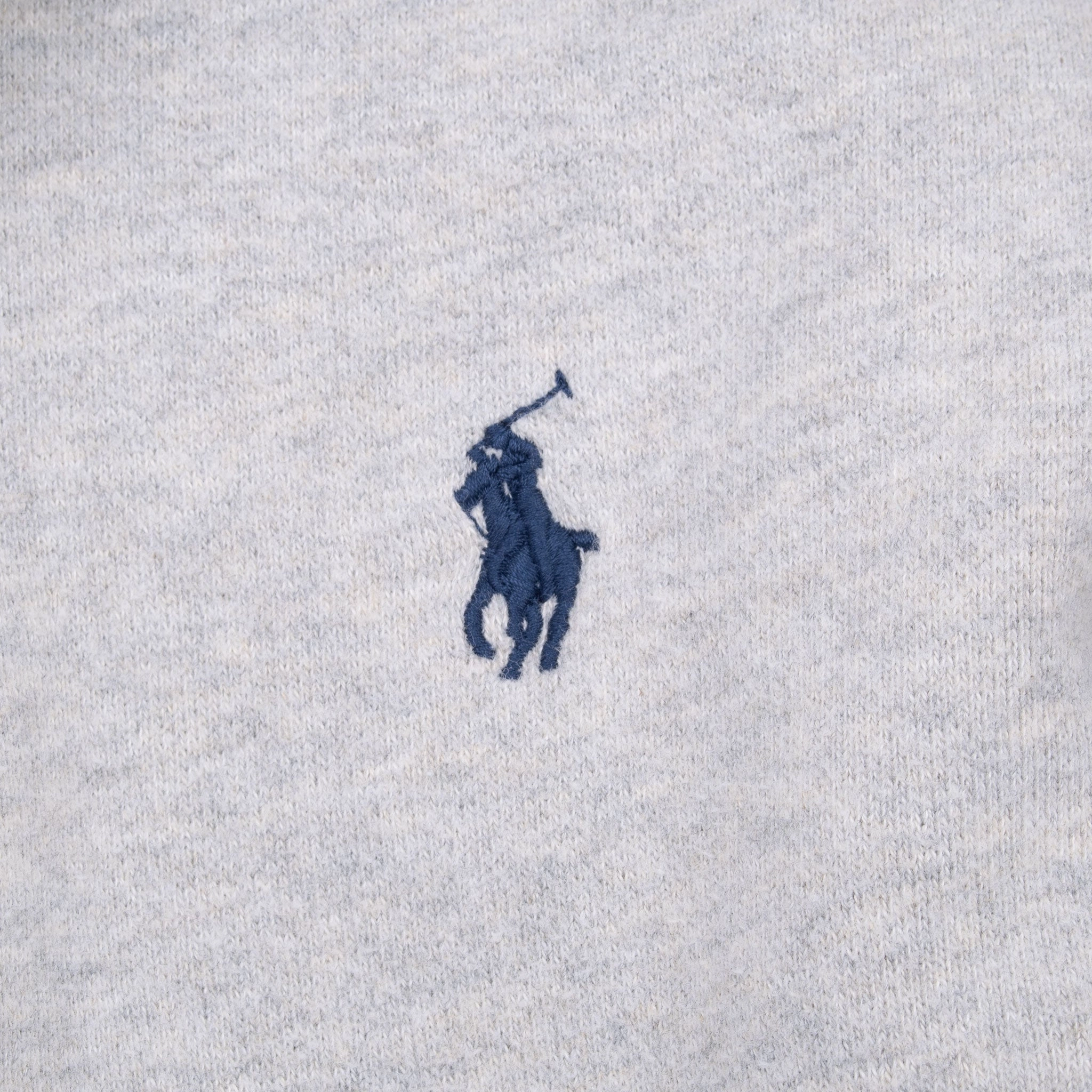 VINTAGE POLO RALPH LAUREN GREY SHERPA LINED HOODIE SWEATSHIRT 1990S 2XL TALL