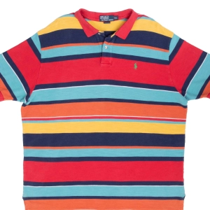 VINTAGE POLO RALPH LAUREN MULTICOLOR POLO SHIRT SIZE 2XL