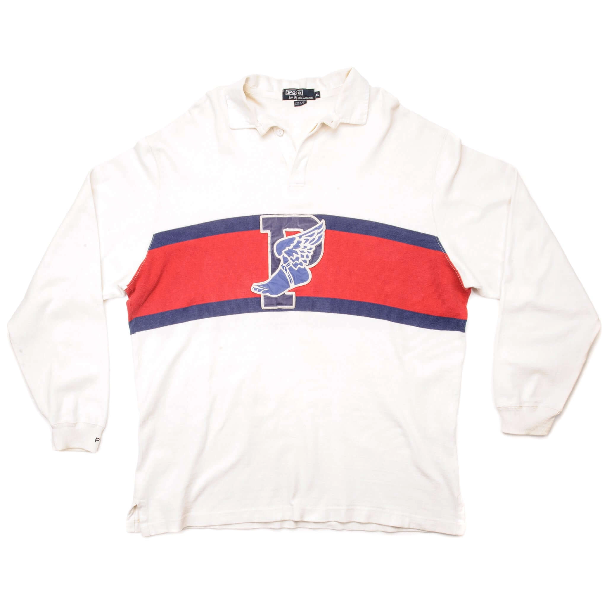 VINTAGE POLO RALPH LAUREN P-WING POLO SHIRT 1992 SIZE XL MADE IN USA