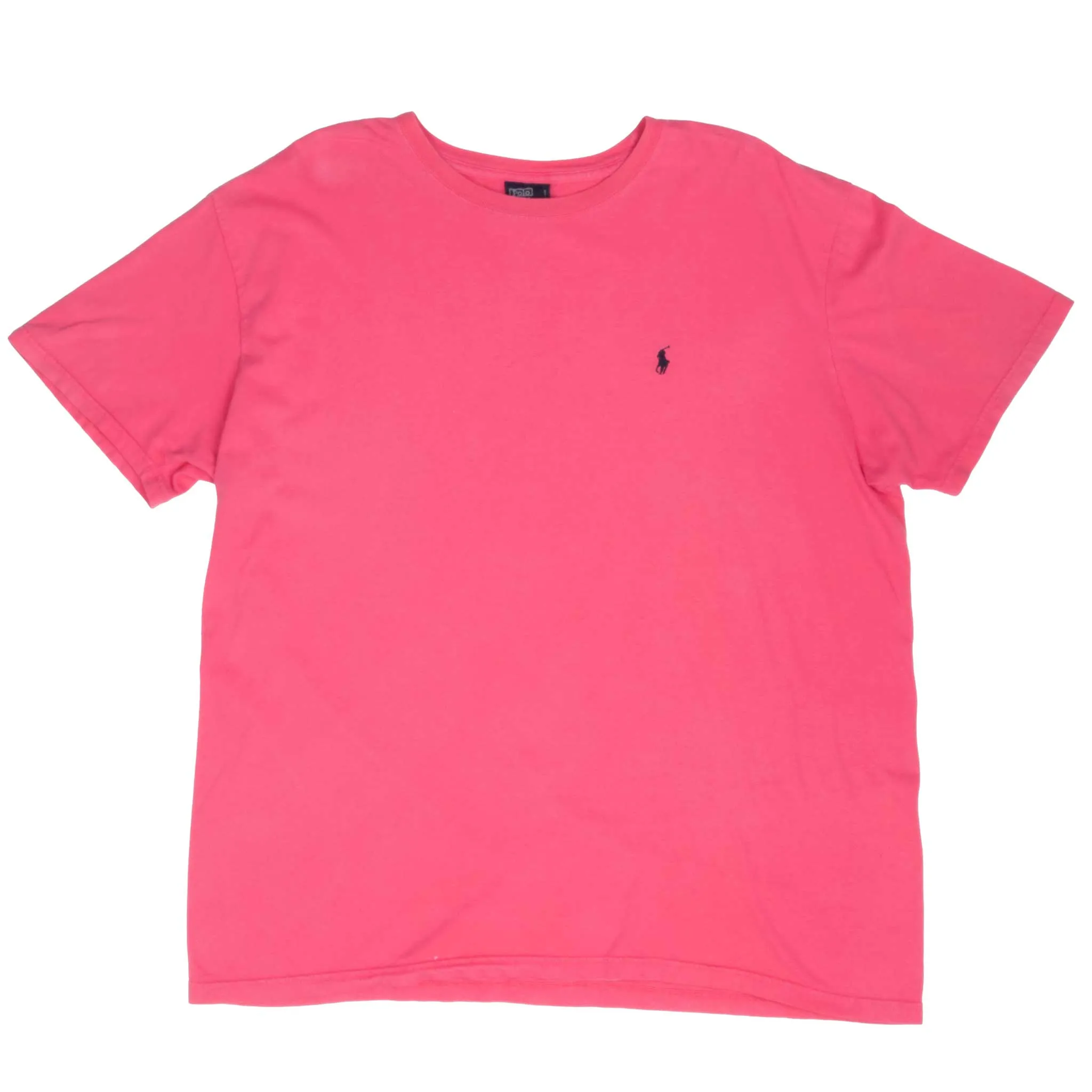 VINTAGE POLO RALPH LAUREN PINK TEE SHIRT 1990S LARGE