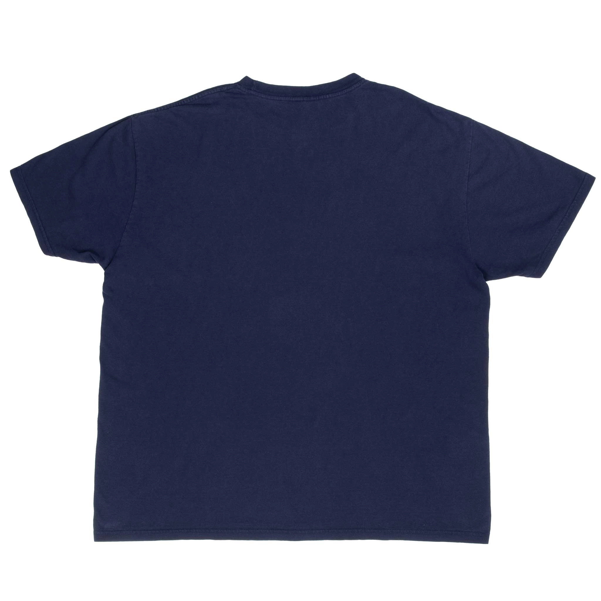VINTAGE POLO RALPH LAUREN US FLAG BLUE TEE SHIRT 1990S SIZE LARGE