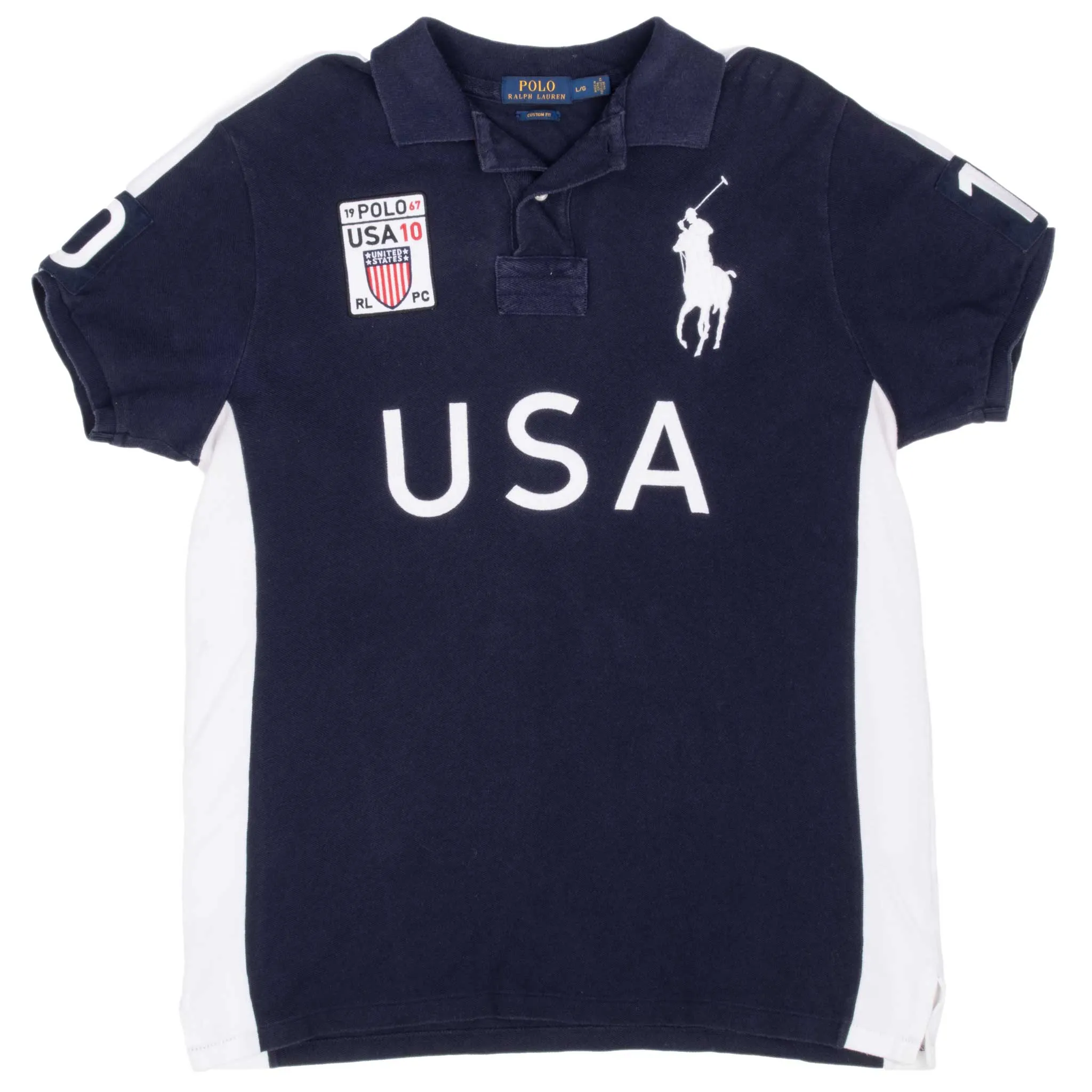 VINTAGE POLO RALPH LAUREN USA POLO SHIRT 2000S LARGE