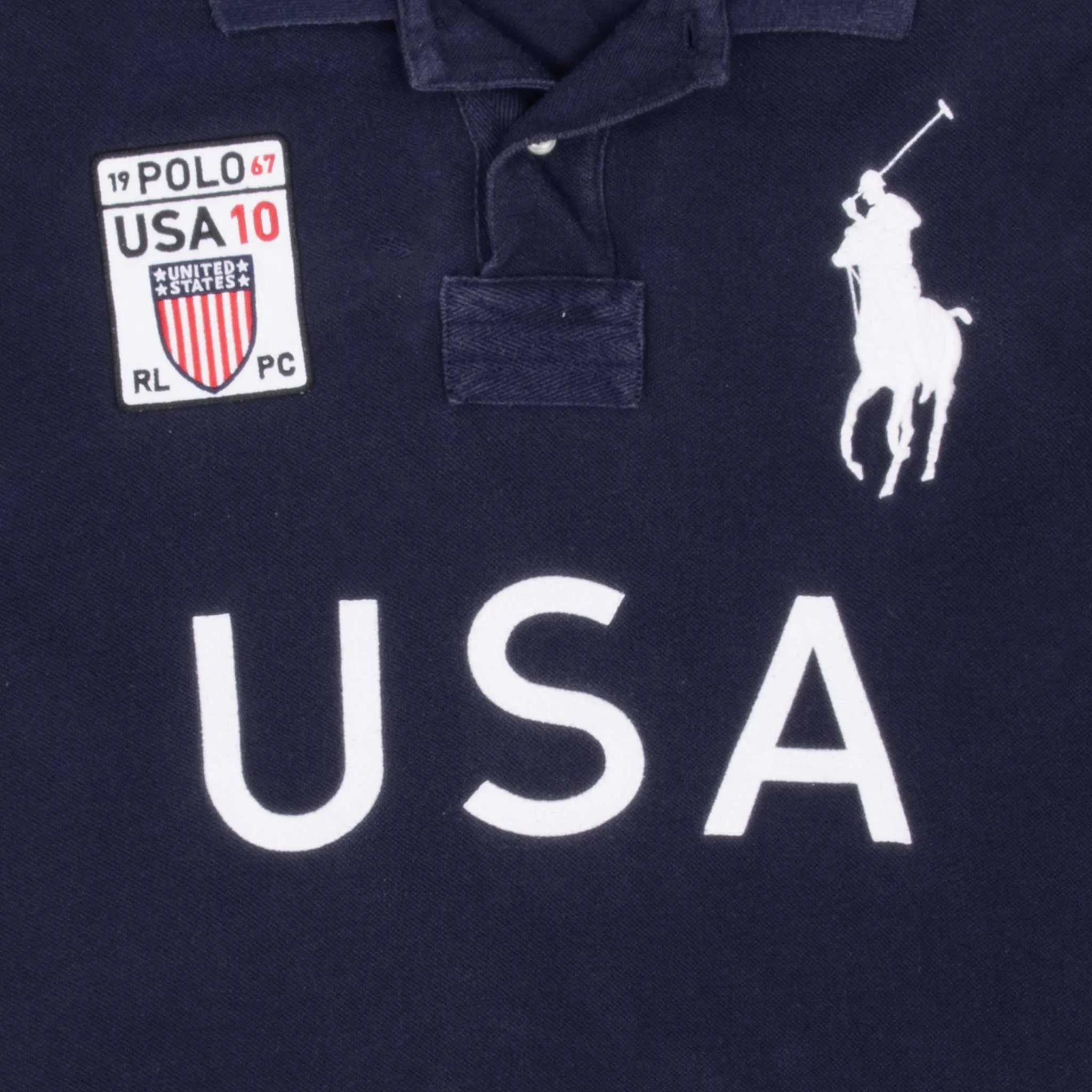 VINTAGE POLO RALPH LAUREN USA POLO SHIRT 2000S LARGE