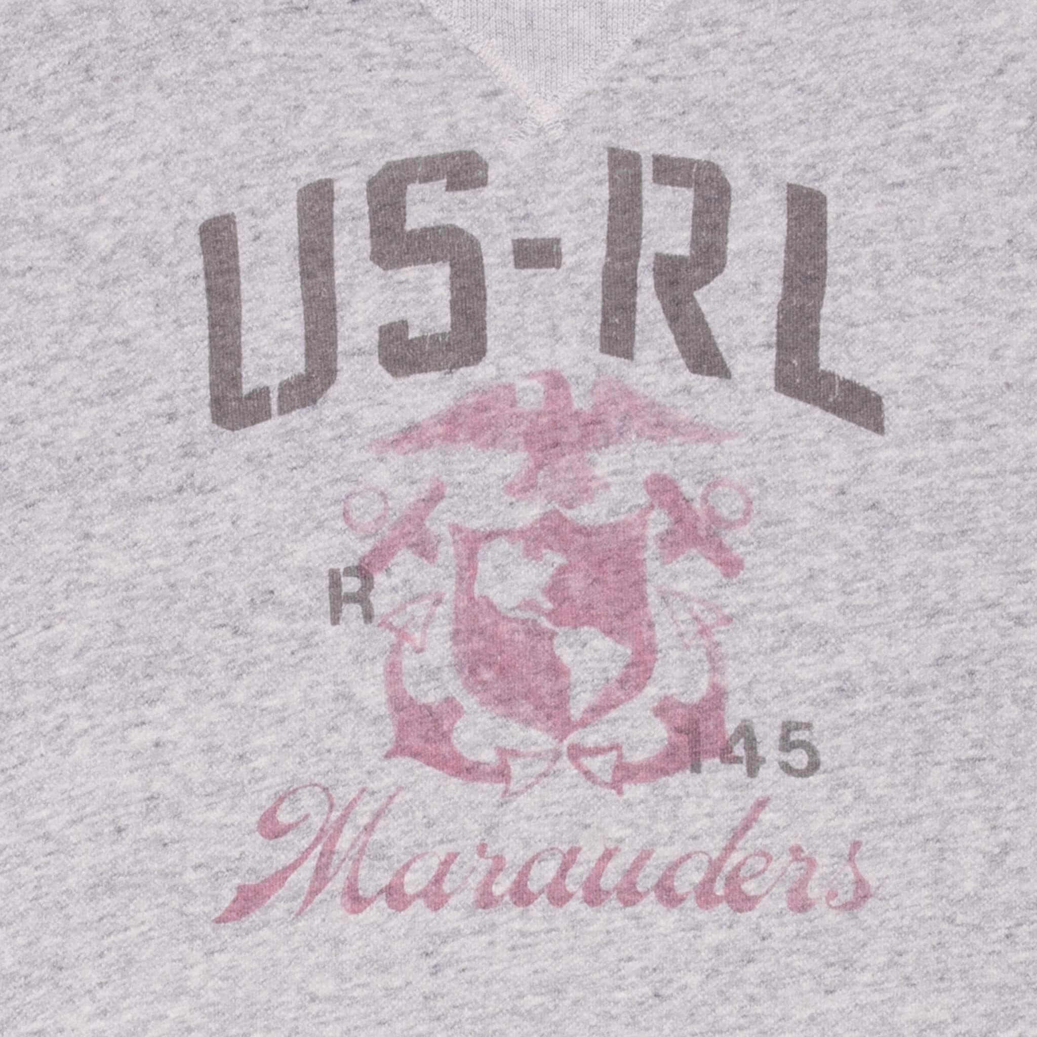 VINTAGE POLO RALPH LAUREN USRL USMC GREY SWEATSHIRT XL