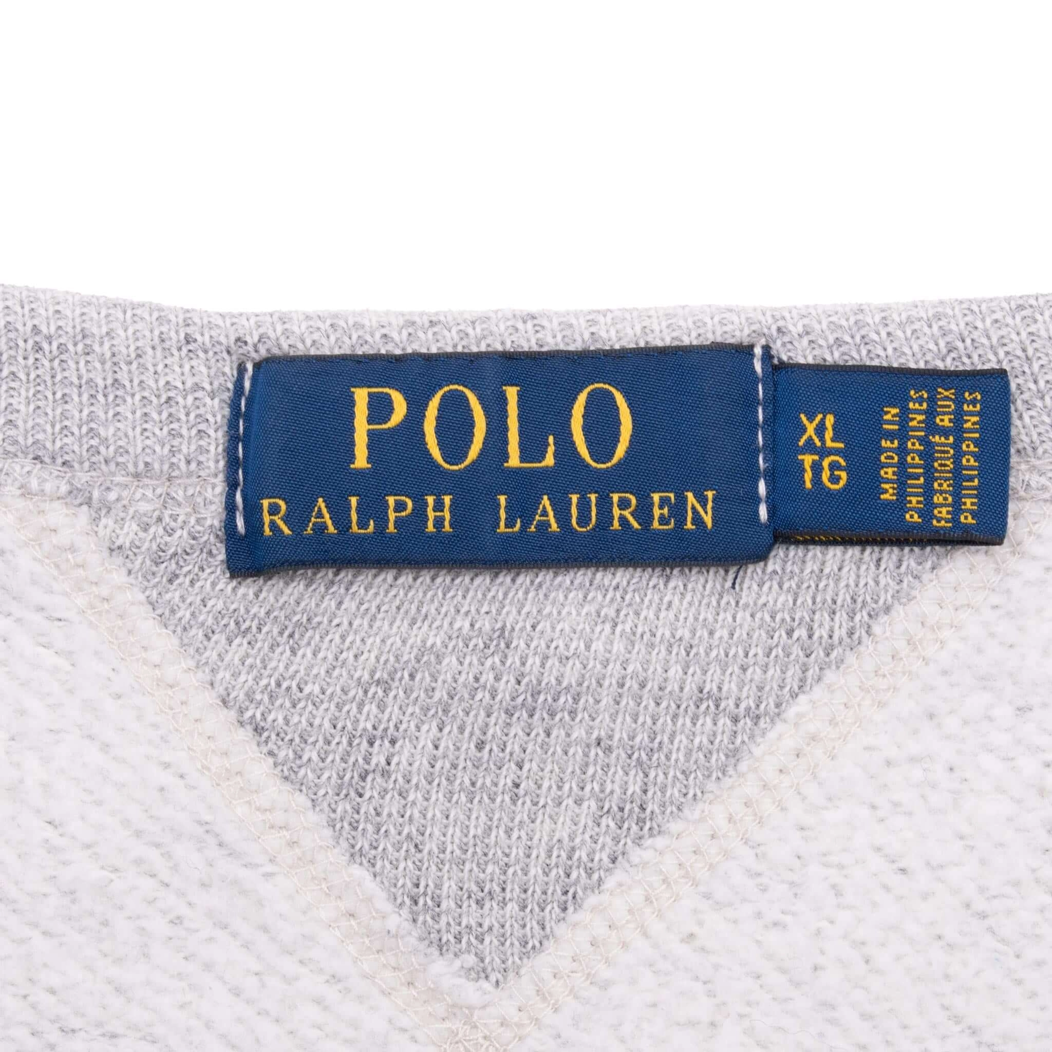 VINTAGE POLO RALPH LAUREN USRL USMC GREY SWEATSHIRT XL