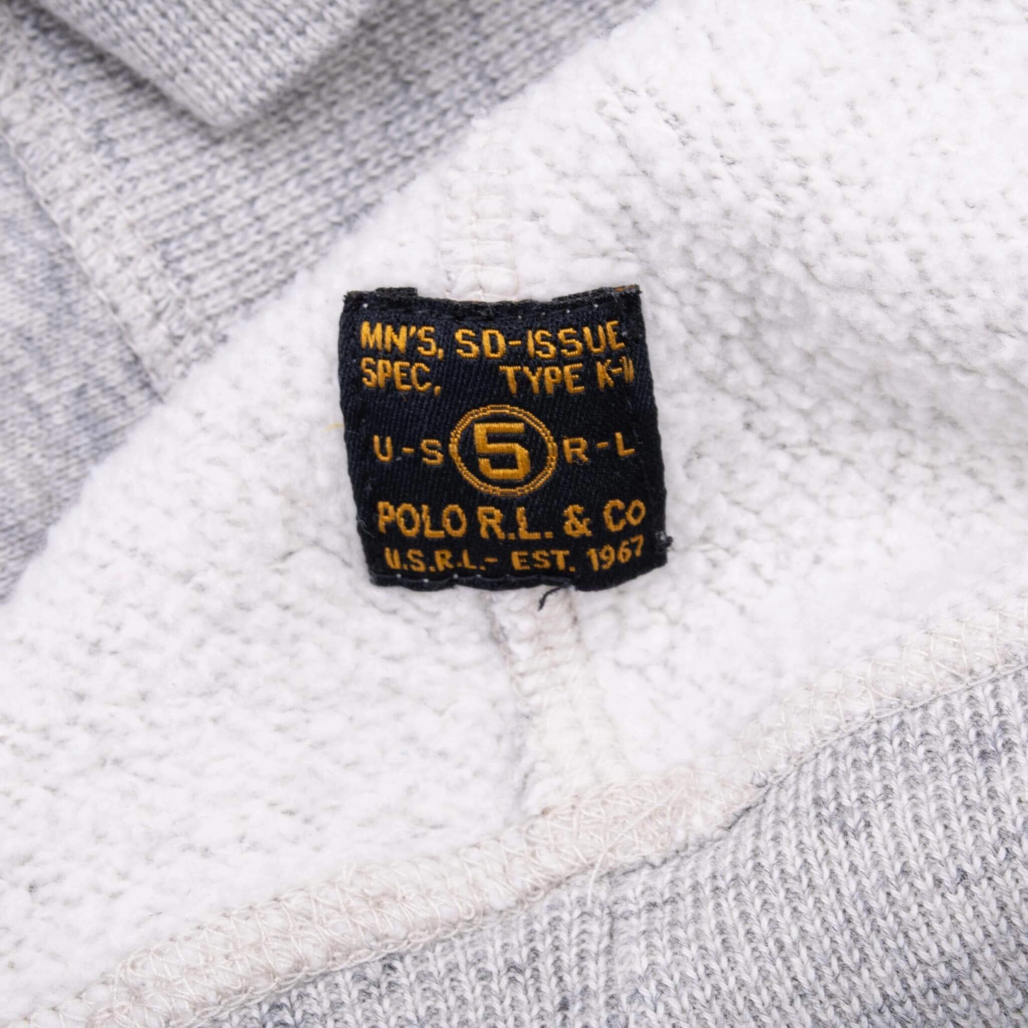 VINTAGE POLO RALPH LAUREN USRL USMC GREY SWEATSHIRT XL