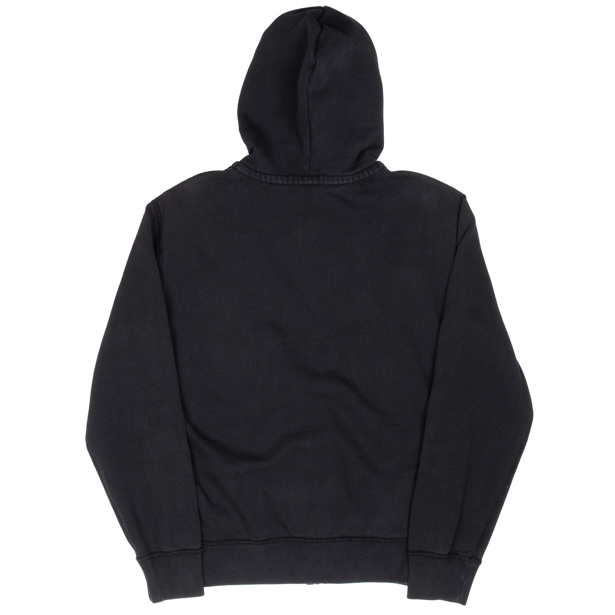 VINTAGE RALPH LAUREN FULL ZIP CLASSIC BLACK HOODIE SWEATSHIRT SMALL