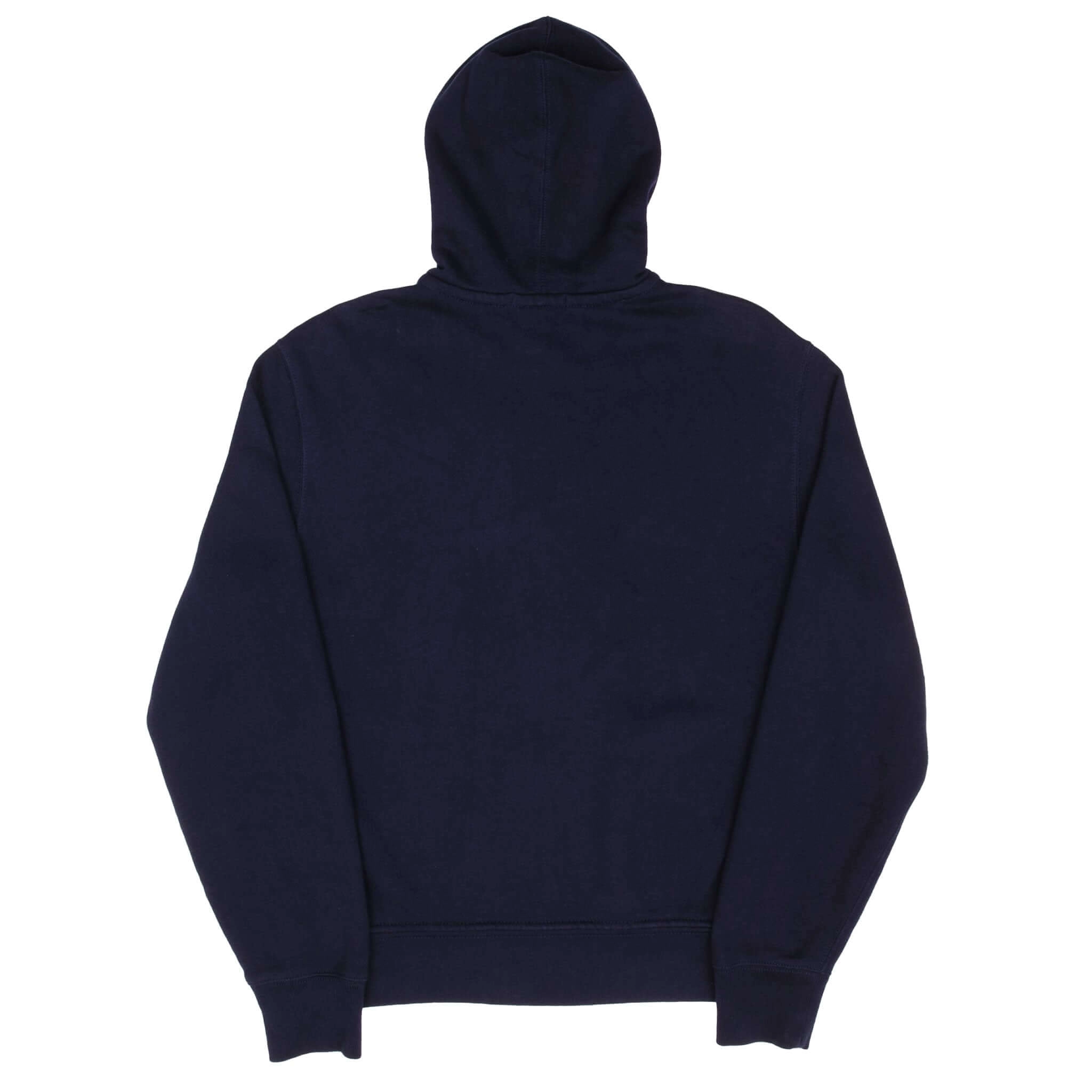 VINTAGE RALPH LAUREN FULL ZIP CLASSIC NAVY BLUE HOODIE SWEATSHIRT SIZE MEDIUM