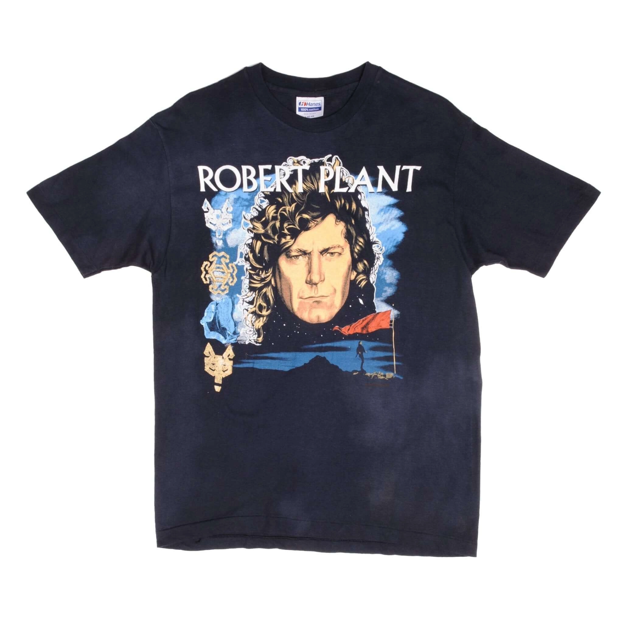 VINTAGE ROBERT PLANT NOW AND ZEN 1988 TEE SHIRT MEDIUM MADE IN USA