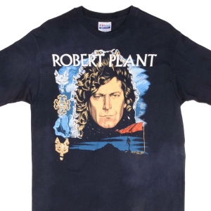 VINTAGE ROBERT PLANT NOW AND ZEN 1988 TEE SHIRT MEDIUM MADE IN USA