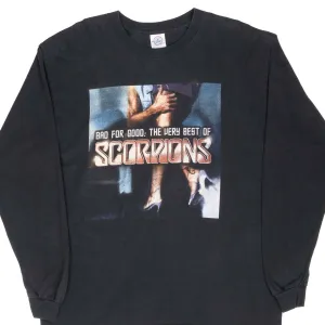 VINTAGE SCORPIONS BAD FOR GOOD LONG SLEEVE TEE SHIRT 2000S LARGE