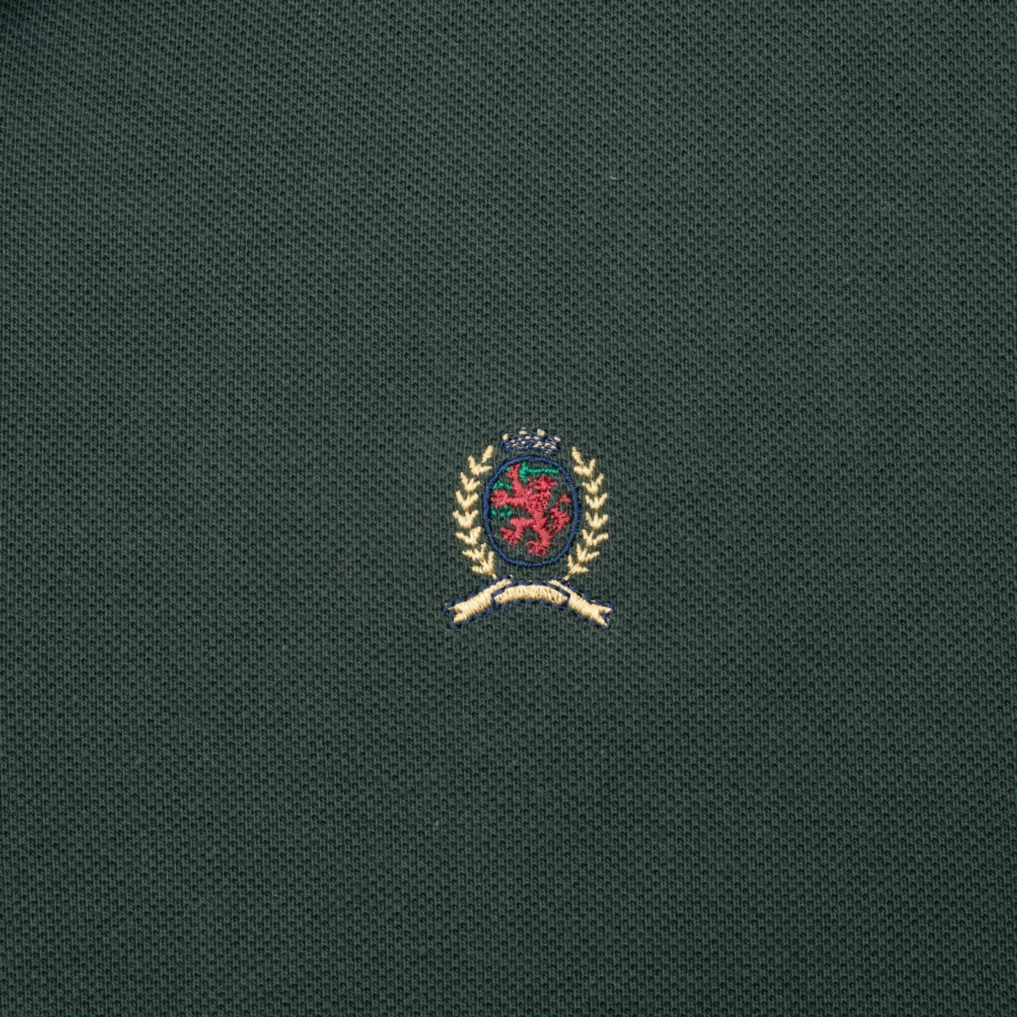 VINTAGE TOMMY HILFIGER GREEN POLO SHIRT 1990S XL