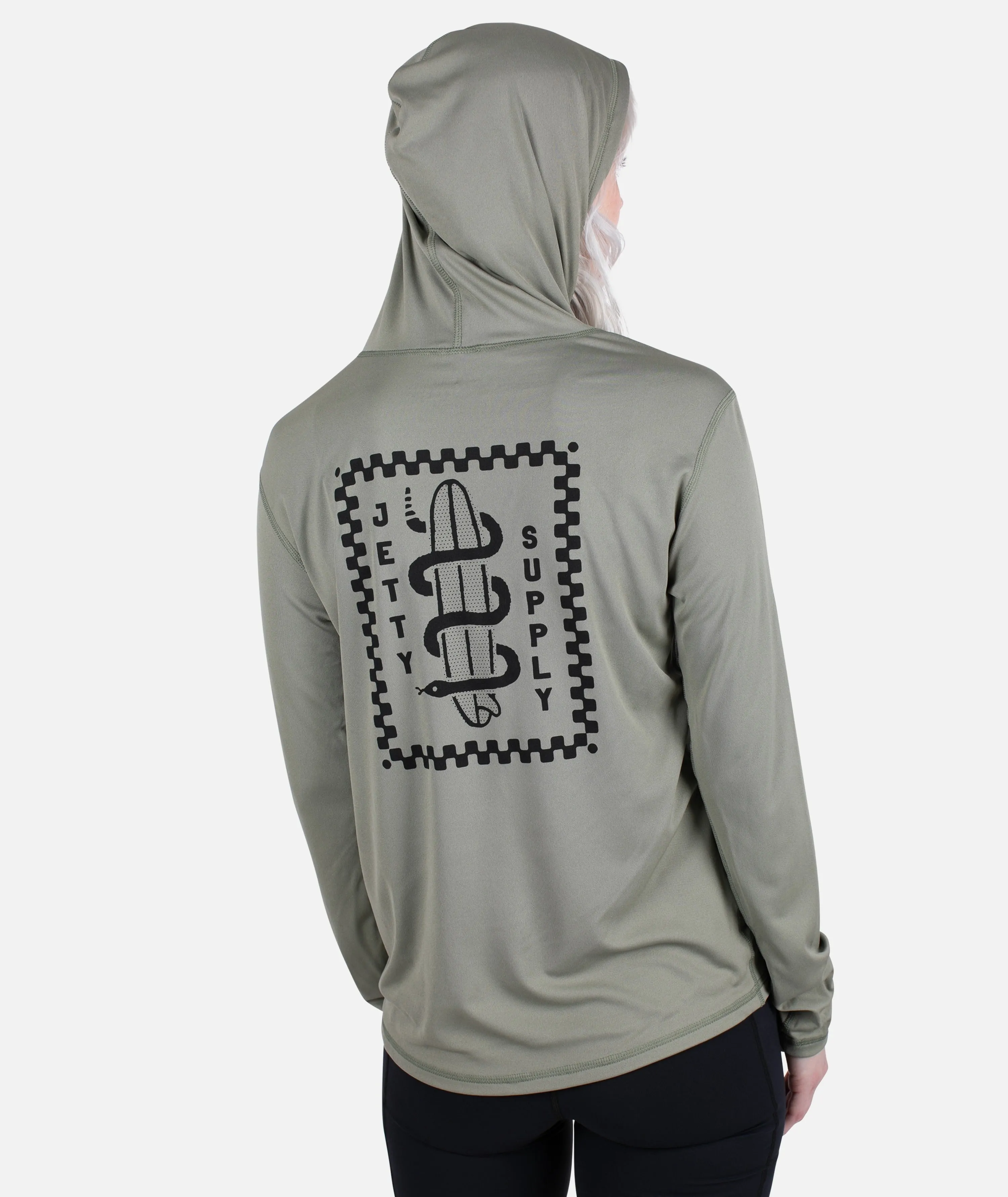 Wave Snake UV Long Sleeve - Olive