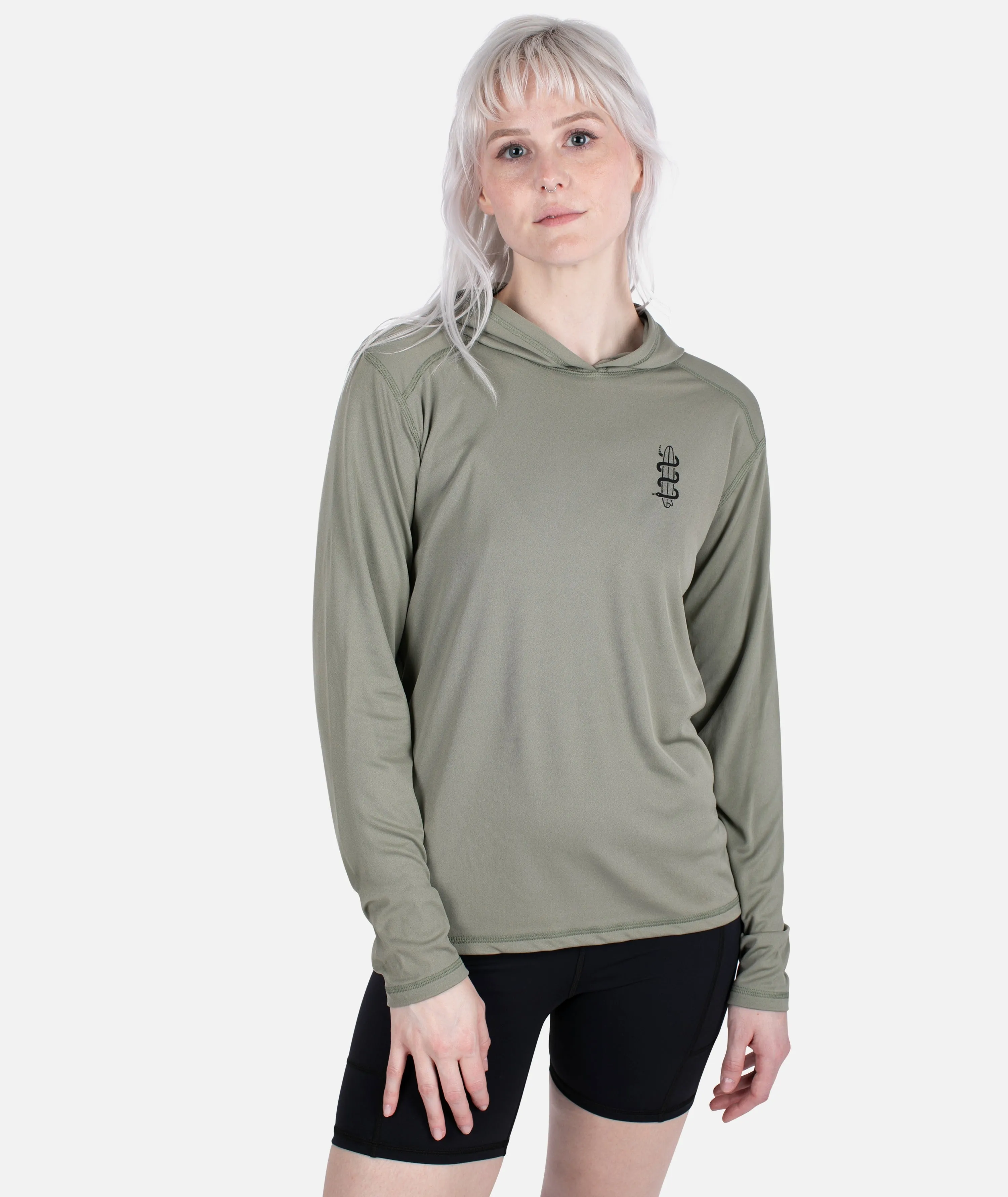 Wave Snake UV Long Sleeve - Olive