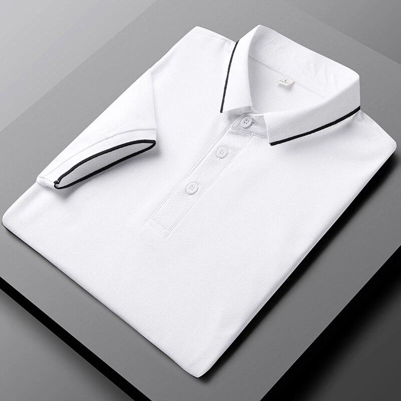 West Louis™ Solid Golf Summer Cotton Polo Shirt