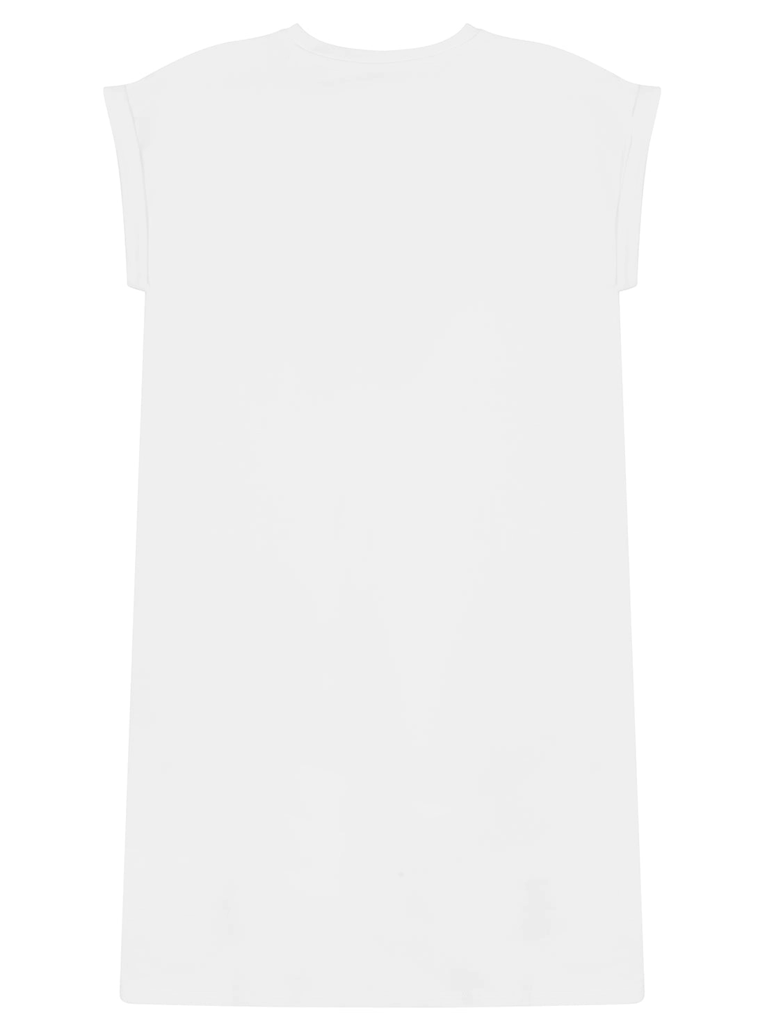 White Stretch Terry Dress (7-16)