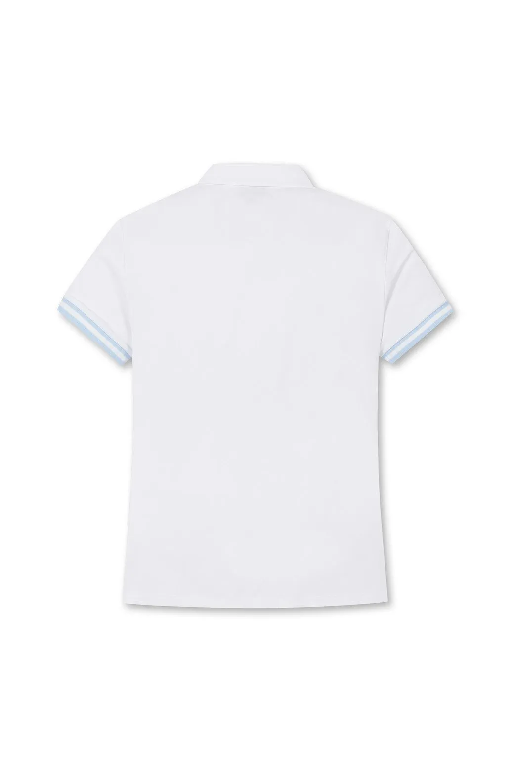 Women's ATHLETIC Flying WAACKY Pique Polo White