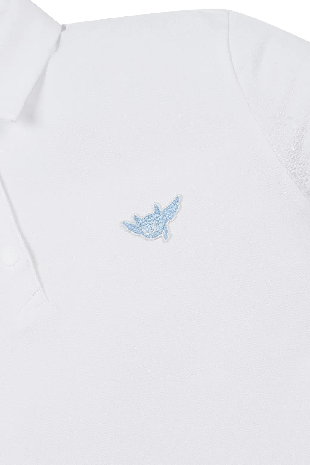 Women's ATHLETIC Flying WAACKY Pique Polo White