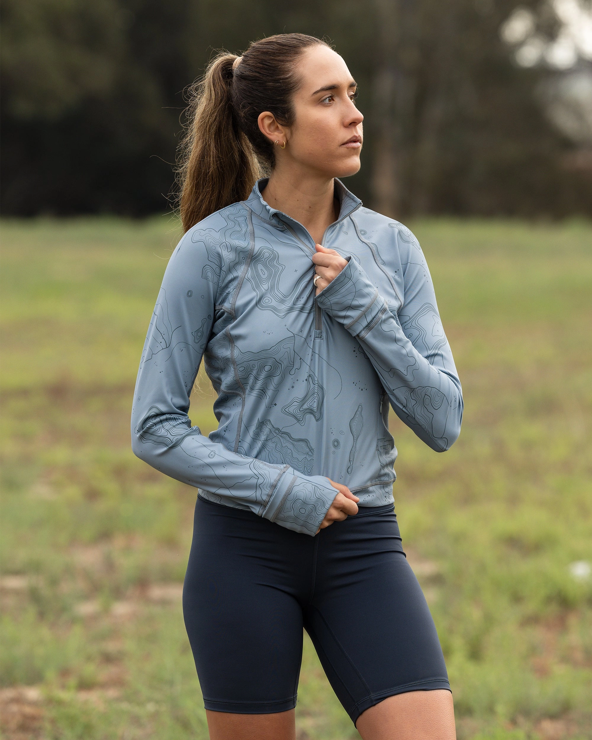 Women's Crop Q-Zip - Trailblazer