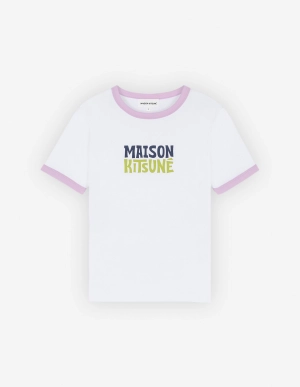Women's MAISON KITSUNE RINGER TEE-SHIRT White