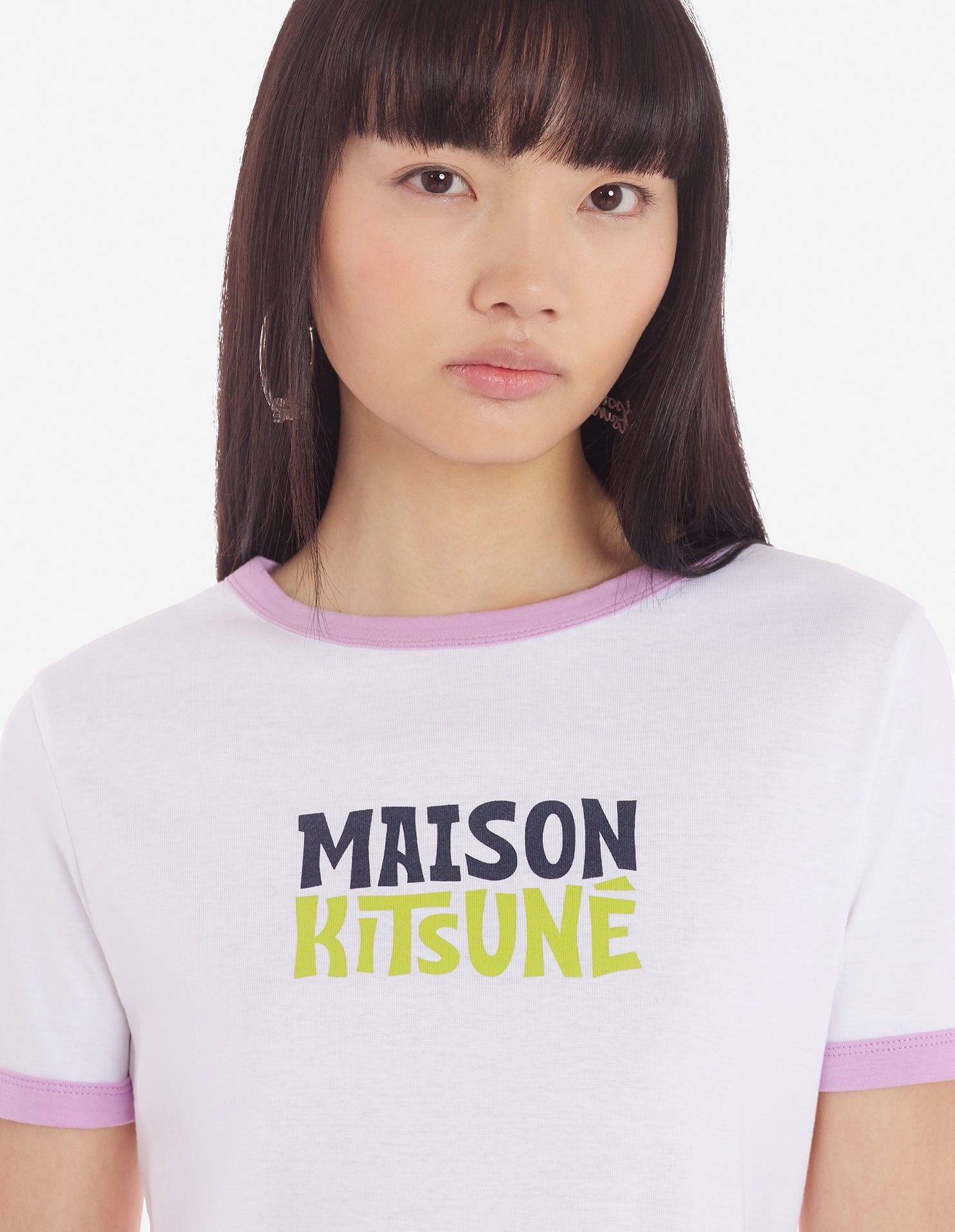 Women's MAISON KITSUNE RINGER TEE-SHIRT White