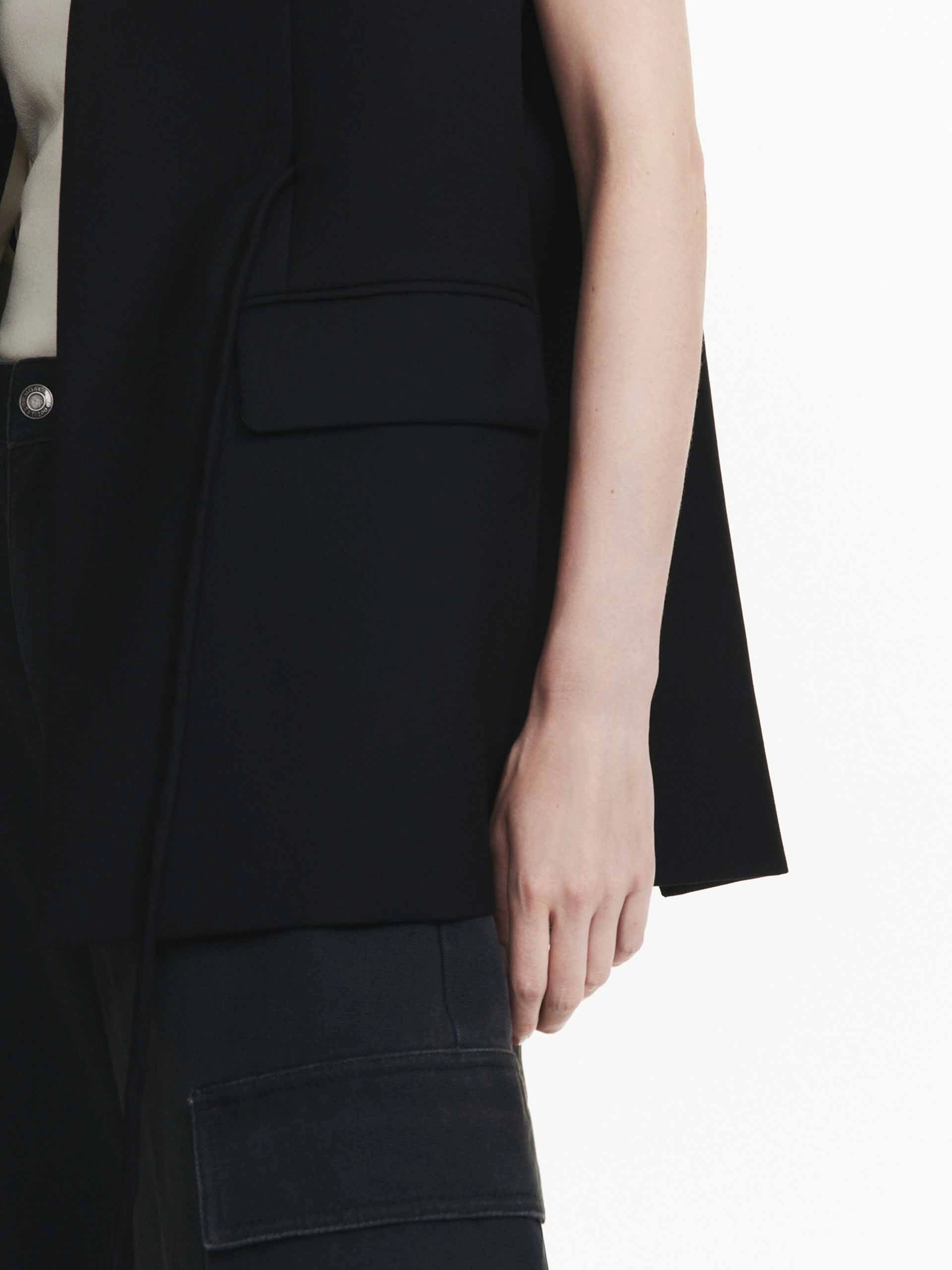 Wool Blend Long Waistcoat